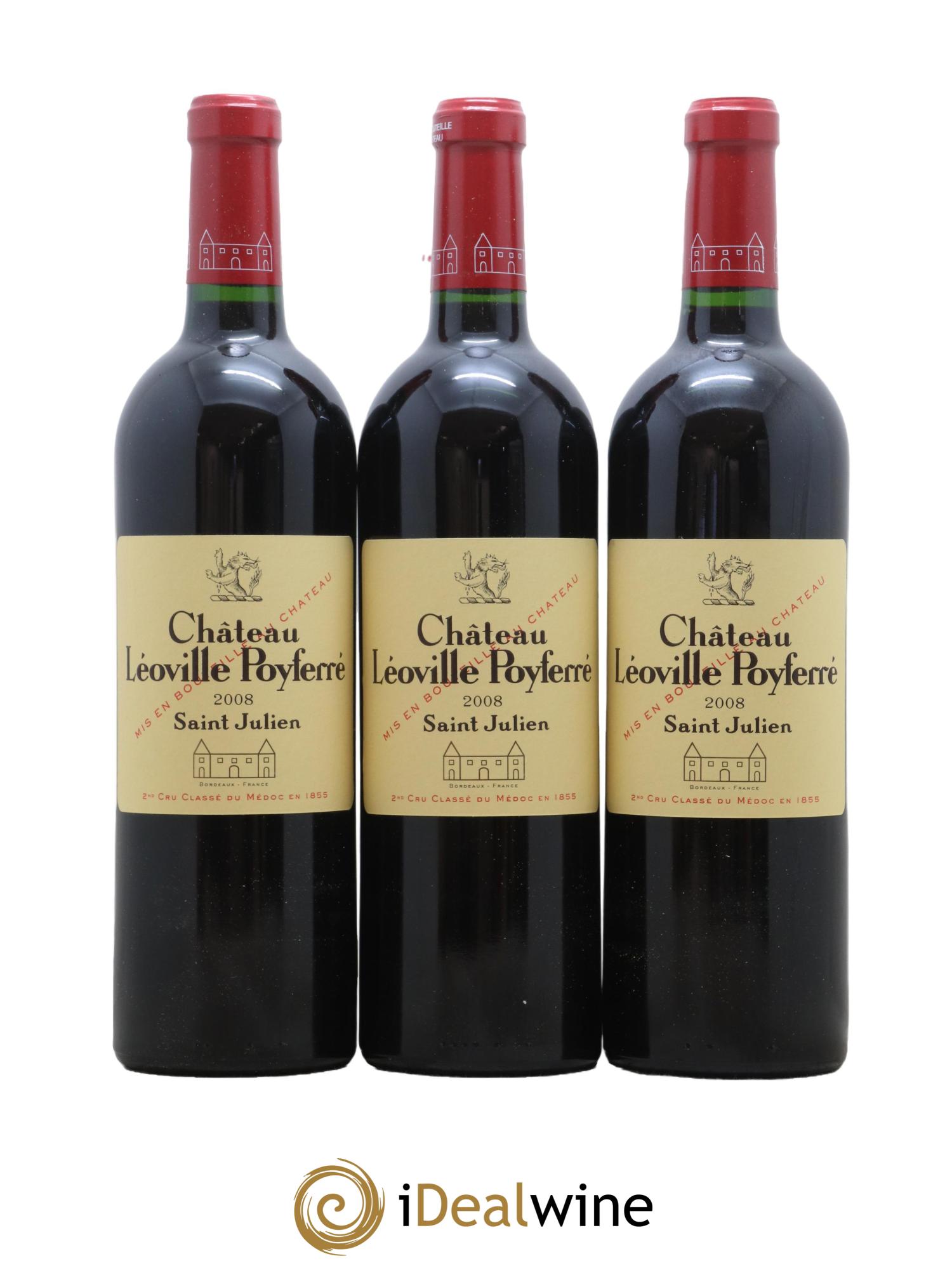 Château Léoville Poyferré 2ème Grand Cru Classé 2008 - Lot de 12 bouteilles - 4
