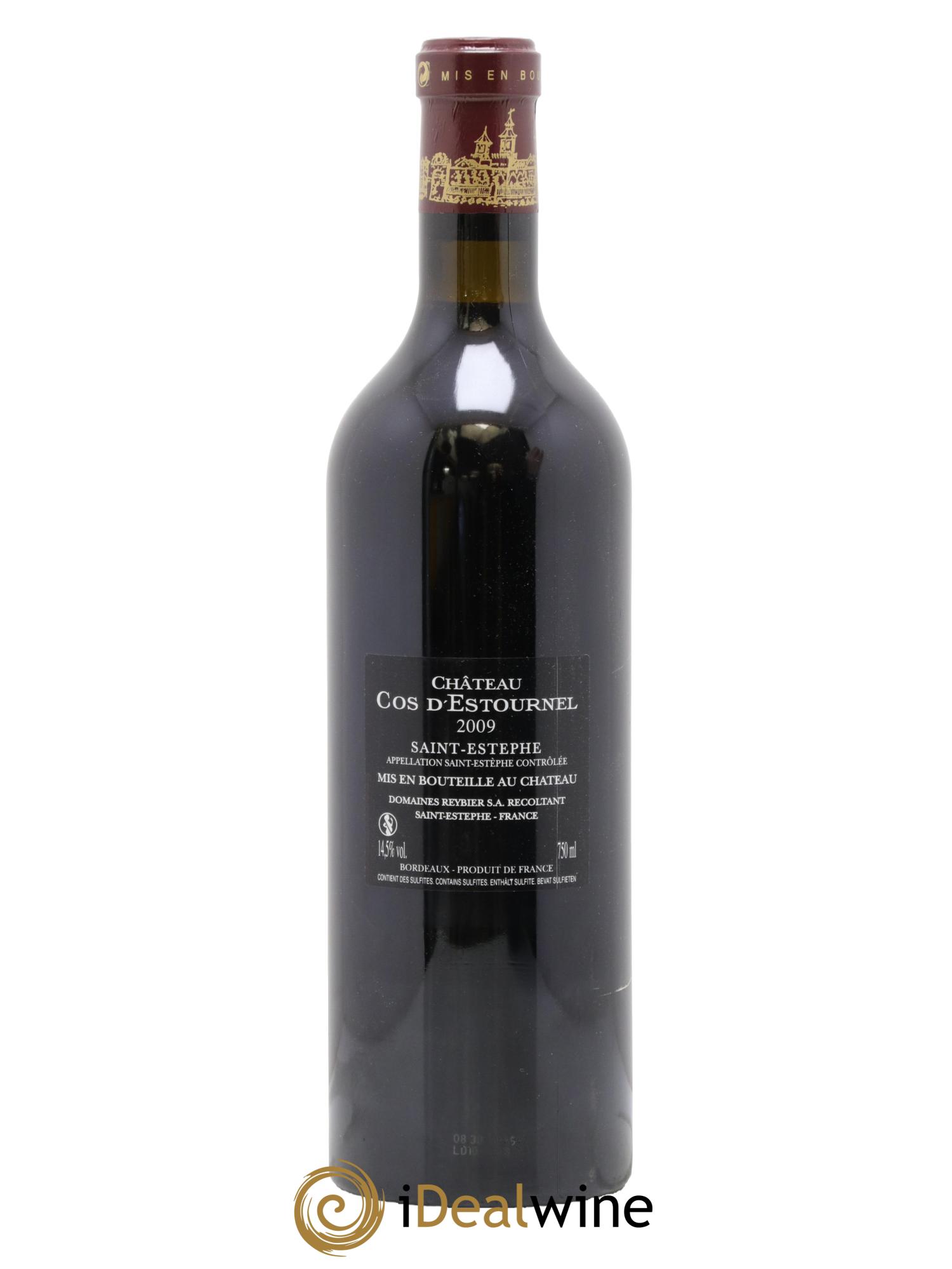Cos d'Estournel 2ème Grand Cru Classé 2009 - Posten von 1 Flasche - 1