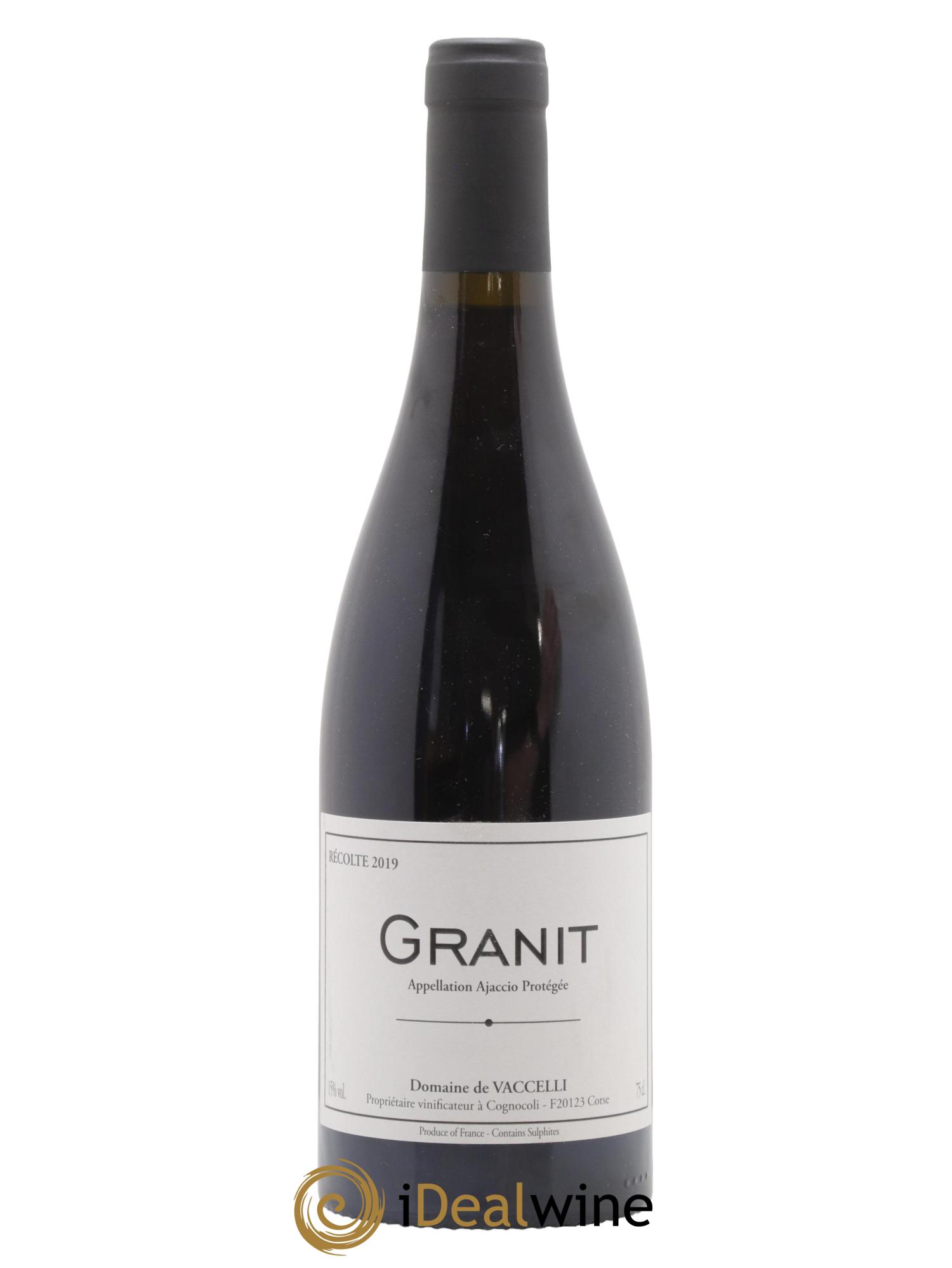 Ajaccio Granit Vaccelli 2019 - Lot de 1 bouteille - 0