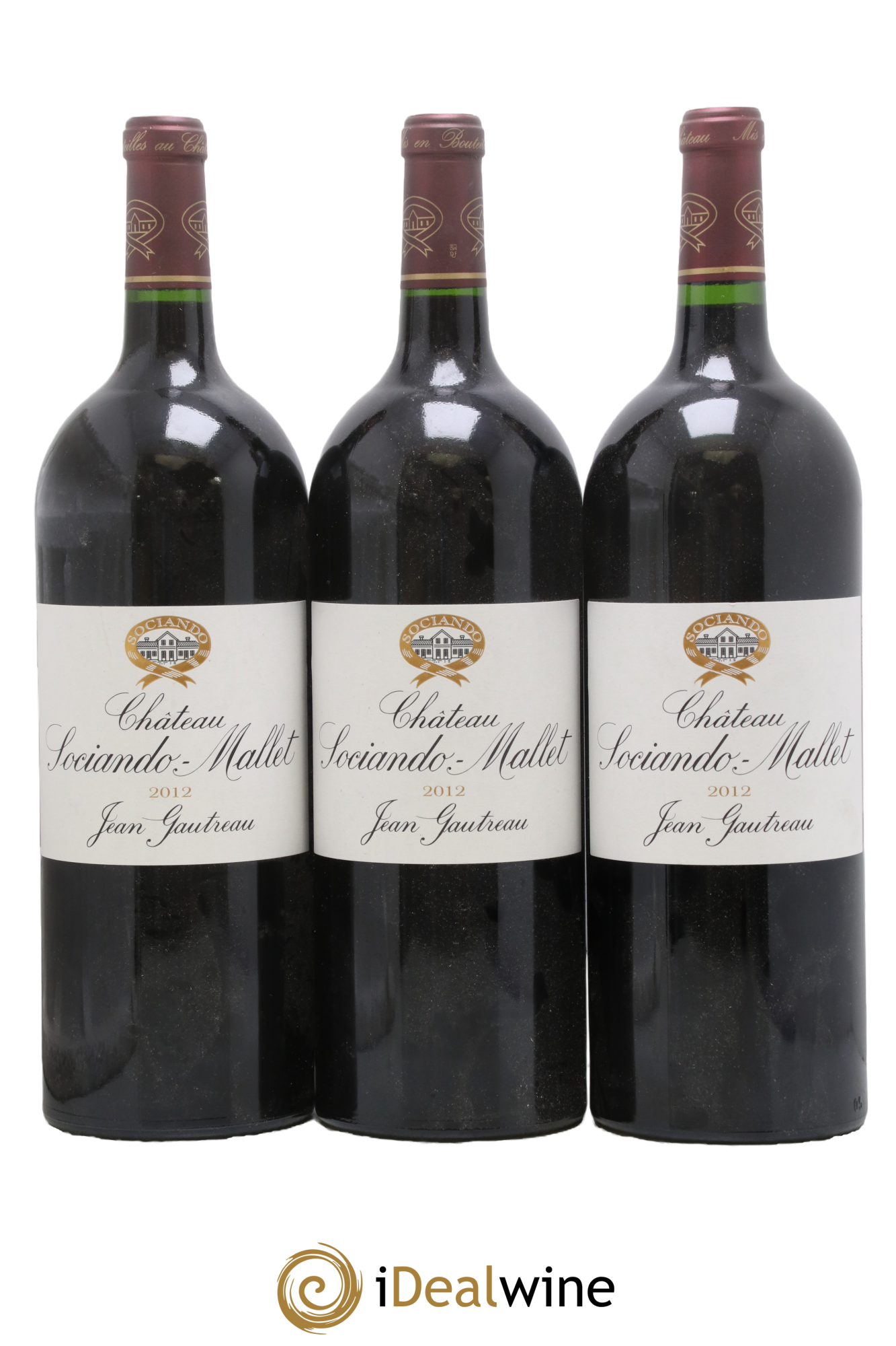 Château Sociando Mallet 2012 - Lot of 3 magnums - 0