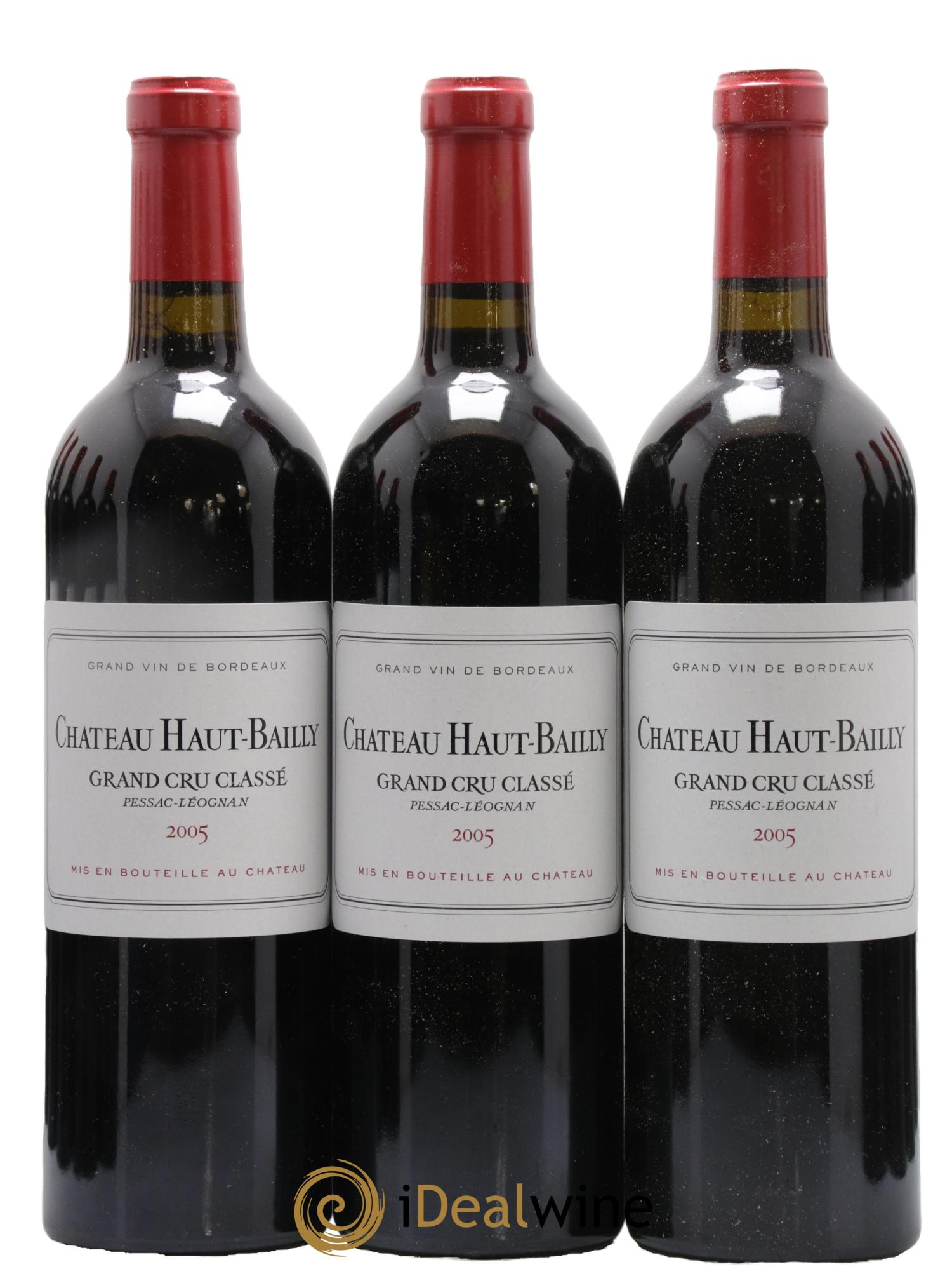 Château Haut-Bailly Cru Classé de Graves 2005 - Lot de 12 bouteilles - 1