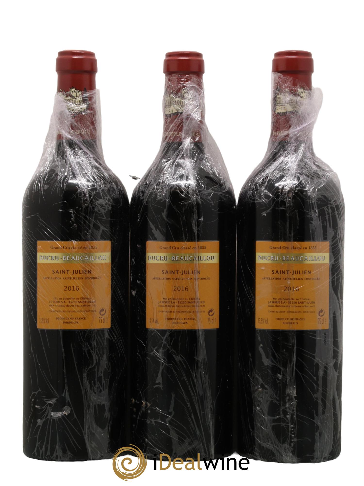 Château Ducru Beaucaillou 2ème Grand Cru Classé 2016 - Lot de 3 bouteilles - 1