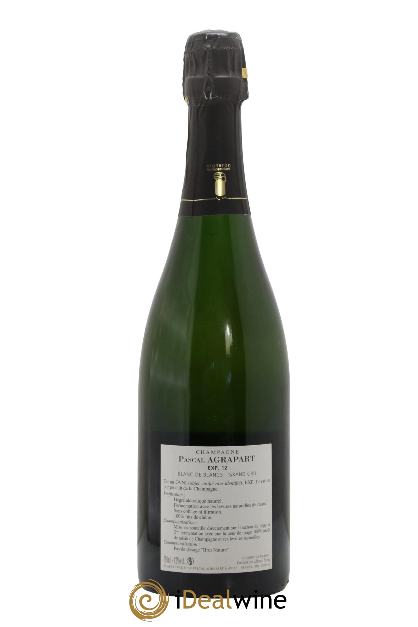Experience 12 Blanc de Blancs Brut Nature Agrapart & Fils 2012 - Lot of 1 bottle - 1