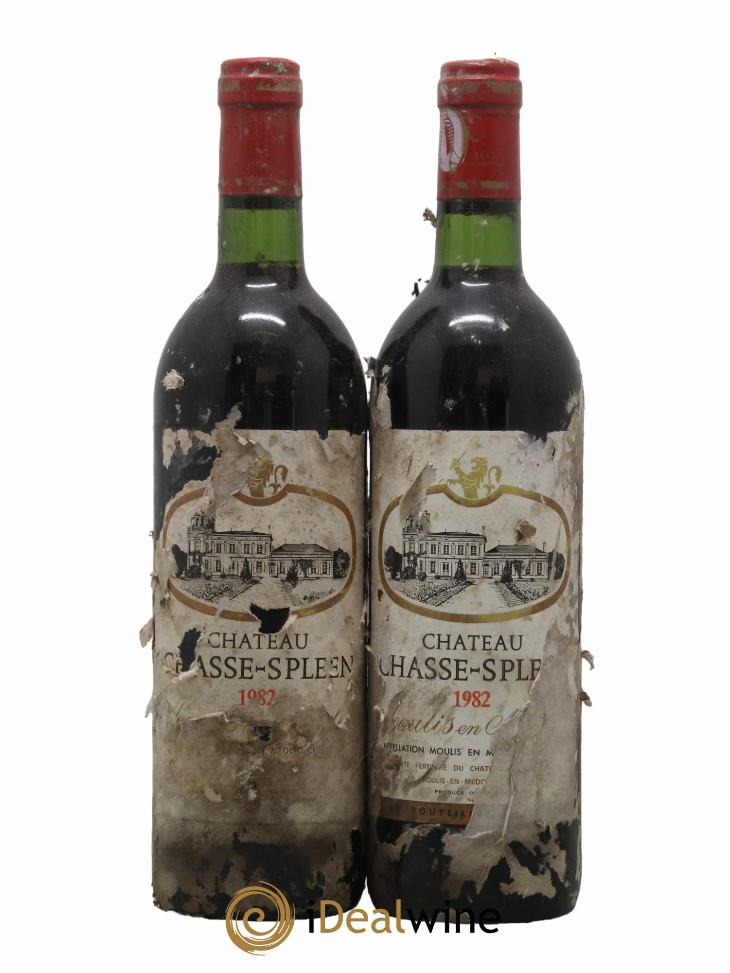 Château Chasse Spleen 1982 - Lot de 2 bouteilles - 0