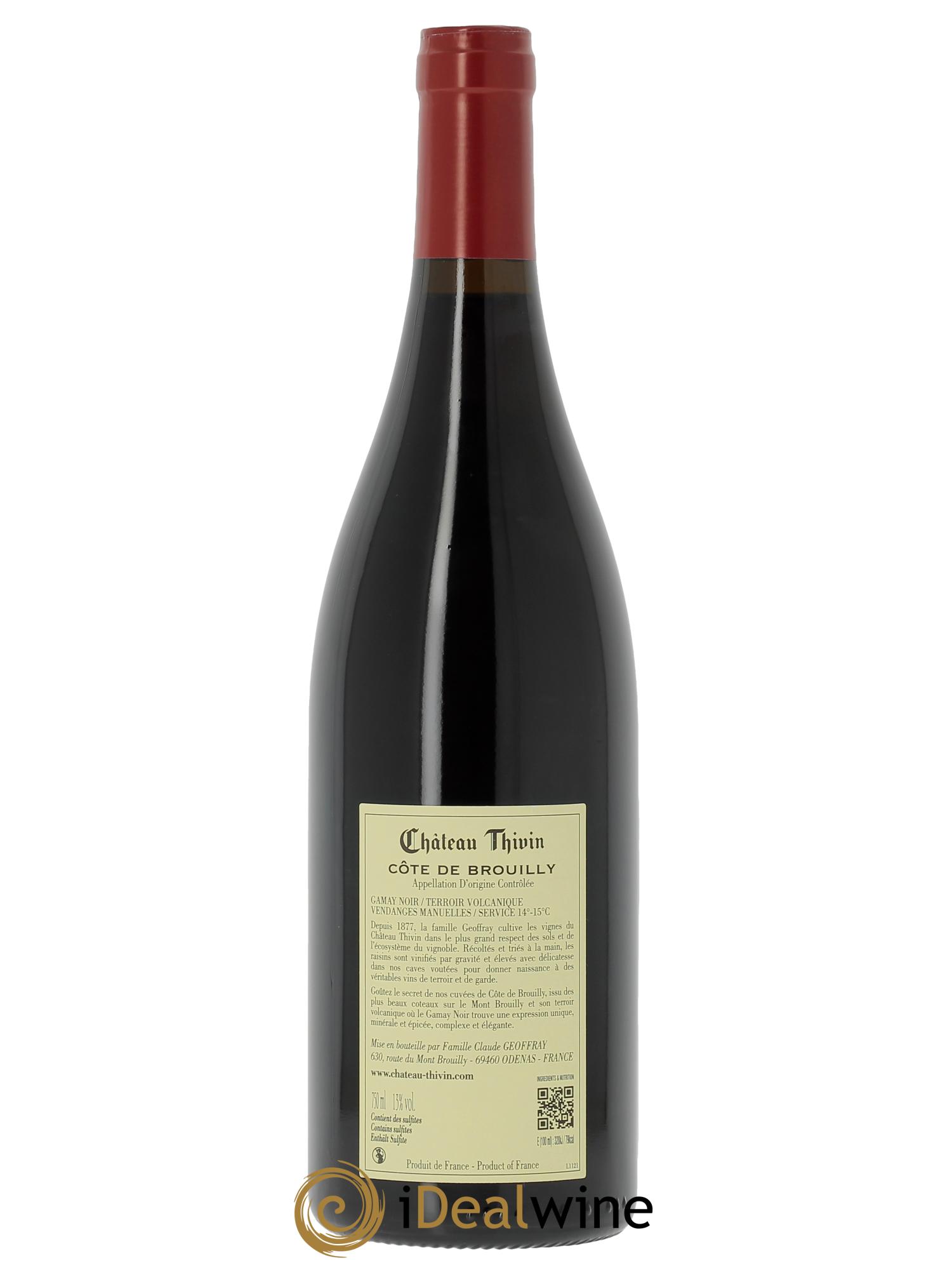 Côte de Brouilly Les 7 Vignes Château Thivin 2024 - Lotto di 1 bottiglia - 1