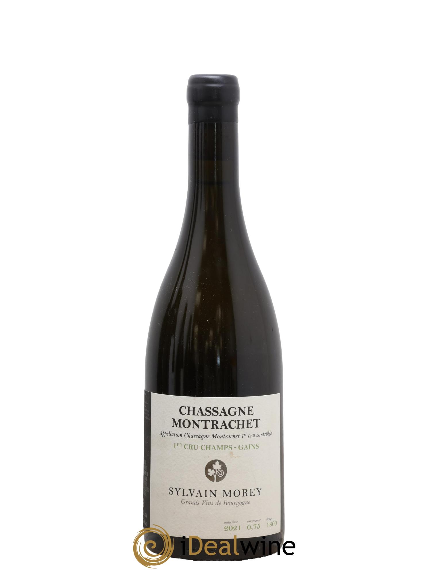 Chassagne-Montrachet 1er Cru Champs-Gains Sylvain Morey 2021 - Posten von 1 Flasche - 0