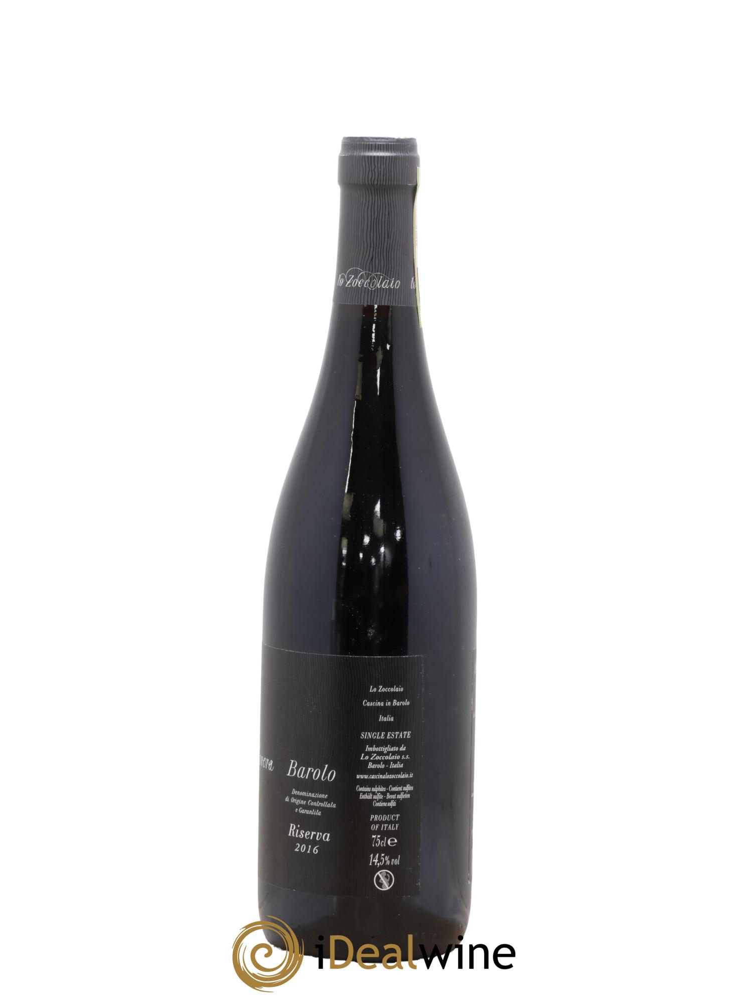Barolo Riserva Ravera Lo Zoccolaio 2016 - Lot de 1 bouteille - 1