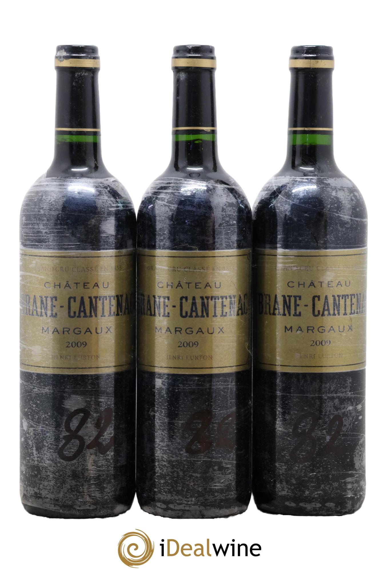 Château Brane Cantenac 2ème Grand Cru Classé 2009 - Posten von 3 Flaschen - 0