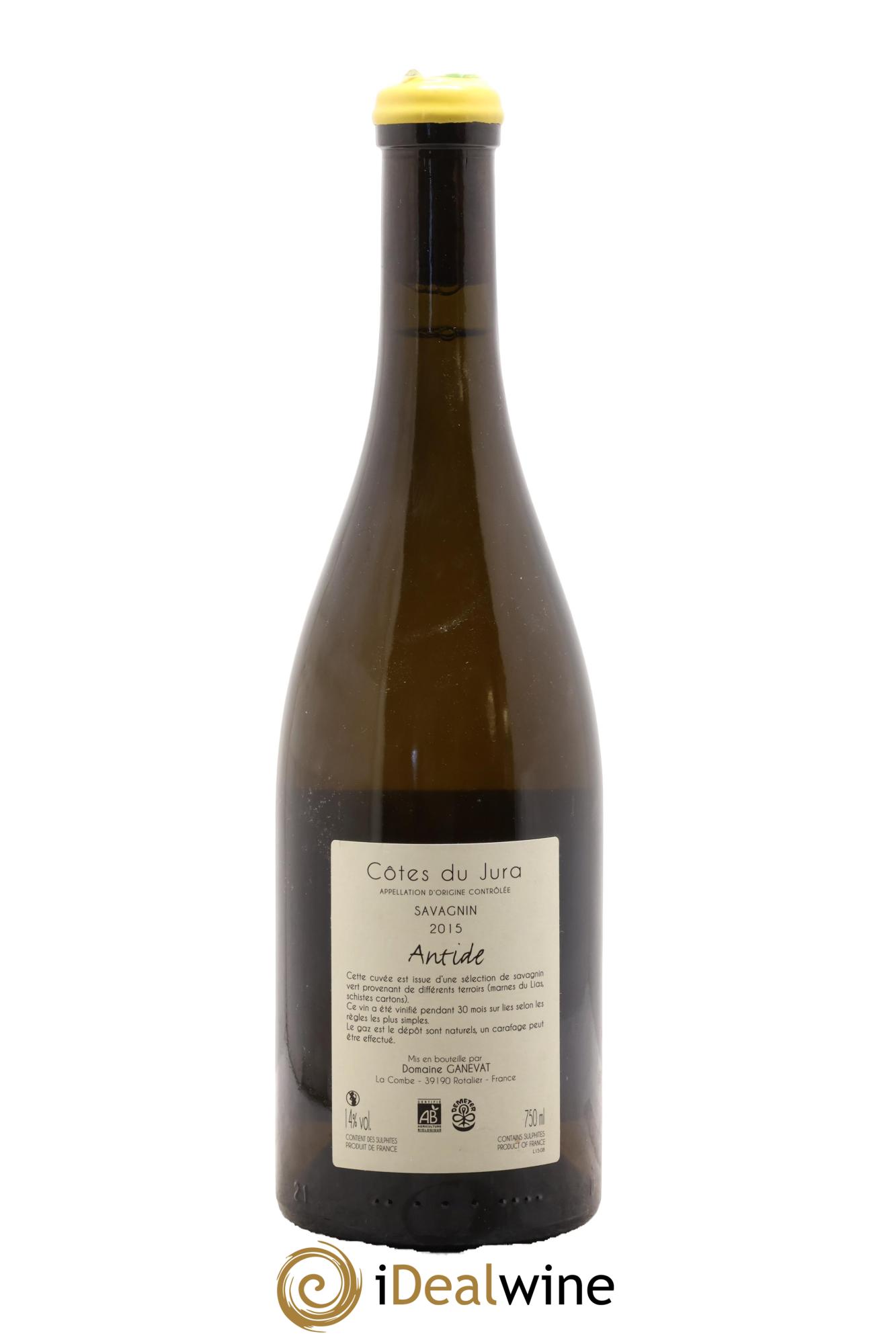 Côtes du Jura Savagnin Antide Jean-François Ganevat (Domaine) 2015 - Lot de 1 bouteille - 1