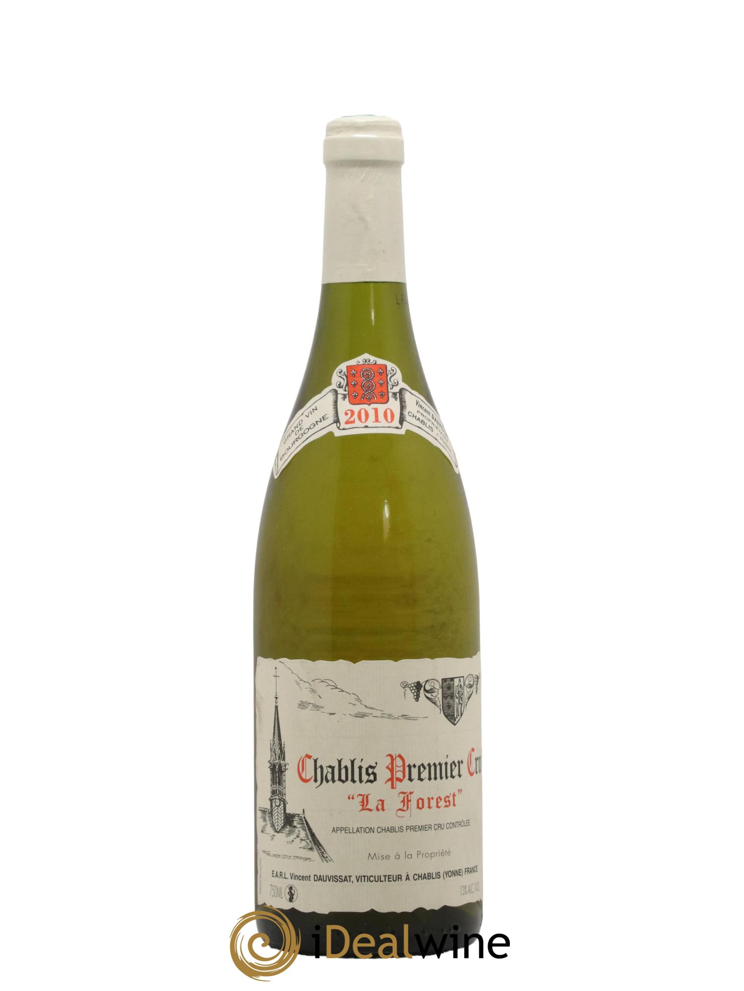 Chablis 1er Cru La Forest Vincent Dauvissat (Domaine) 2010 - Lot de 1 bouteille - 0