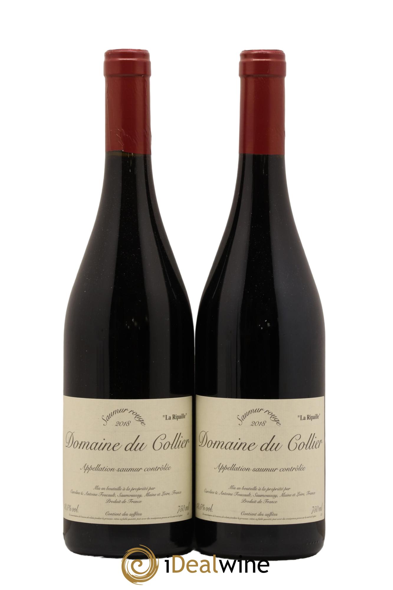 Saumur La Ripaille Domaine du Collier 2018 - Lot de 2 bouteilles - 0