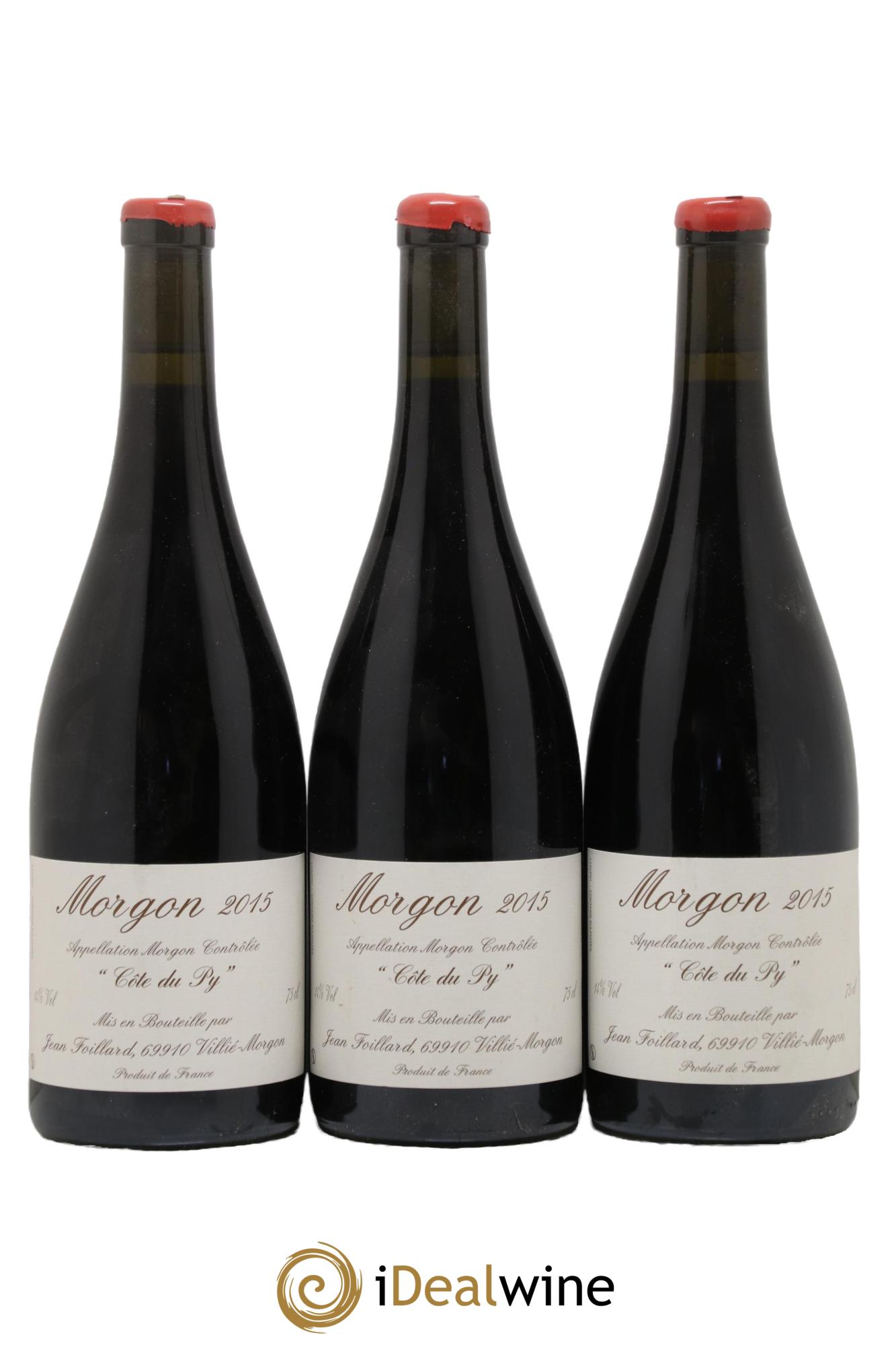 Morgon Côte du Py Jean Foillard 2015 - Lotto di 3 bottiglie - 0