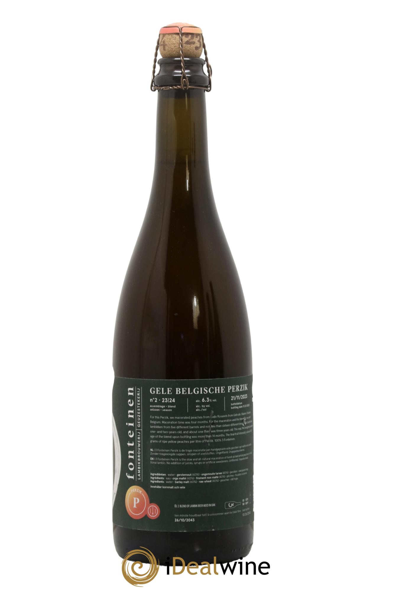 Bière 3 Fonteinen Gele Belgische Perzik - Lotto di 1 bottiglia - 1