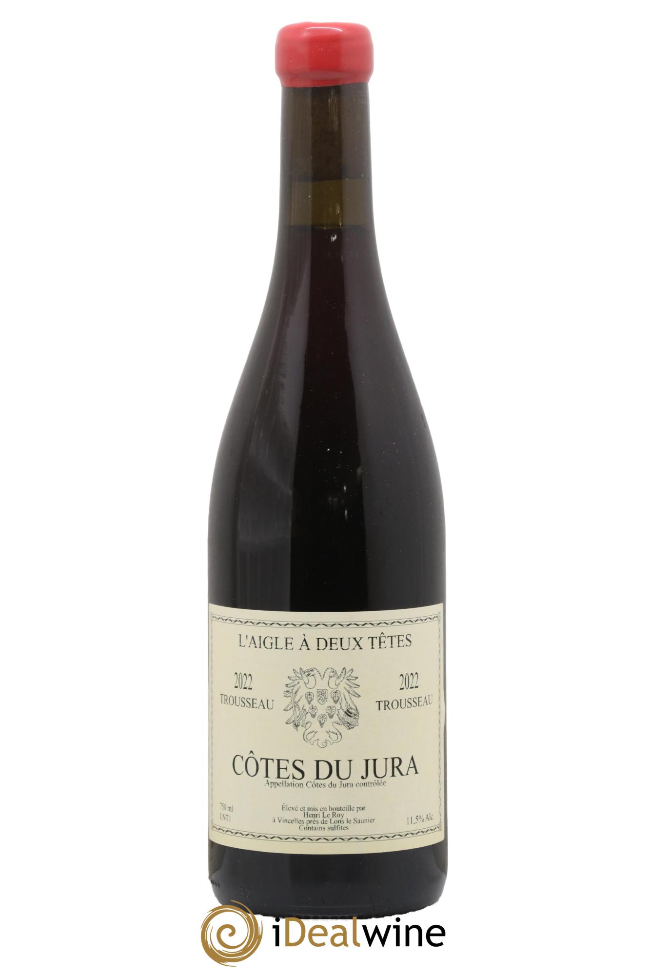 Côtes du Jura Trousseau Domaine De L'Aigle à Deux Têtes 2022 - Posten von 1 Flasche - 0