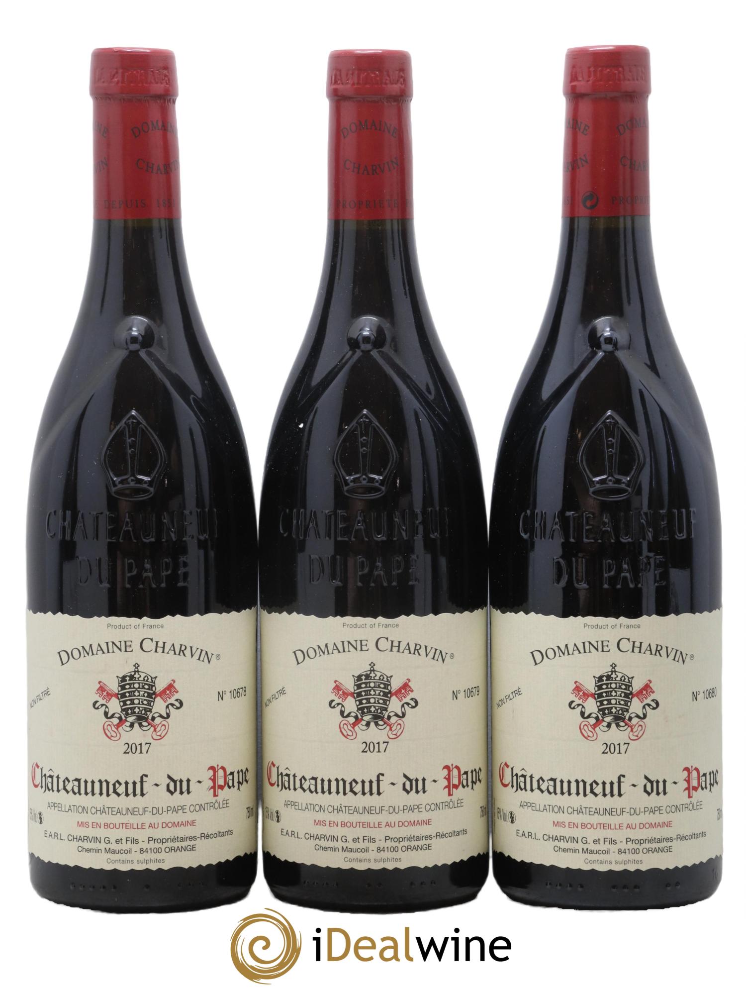 Châteauneuf-du-Pape Charvin (Domaine) 2017 - Lot de 3 bouteilles - 0