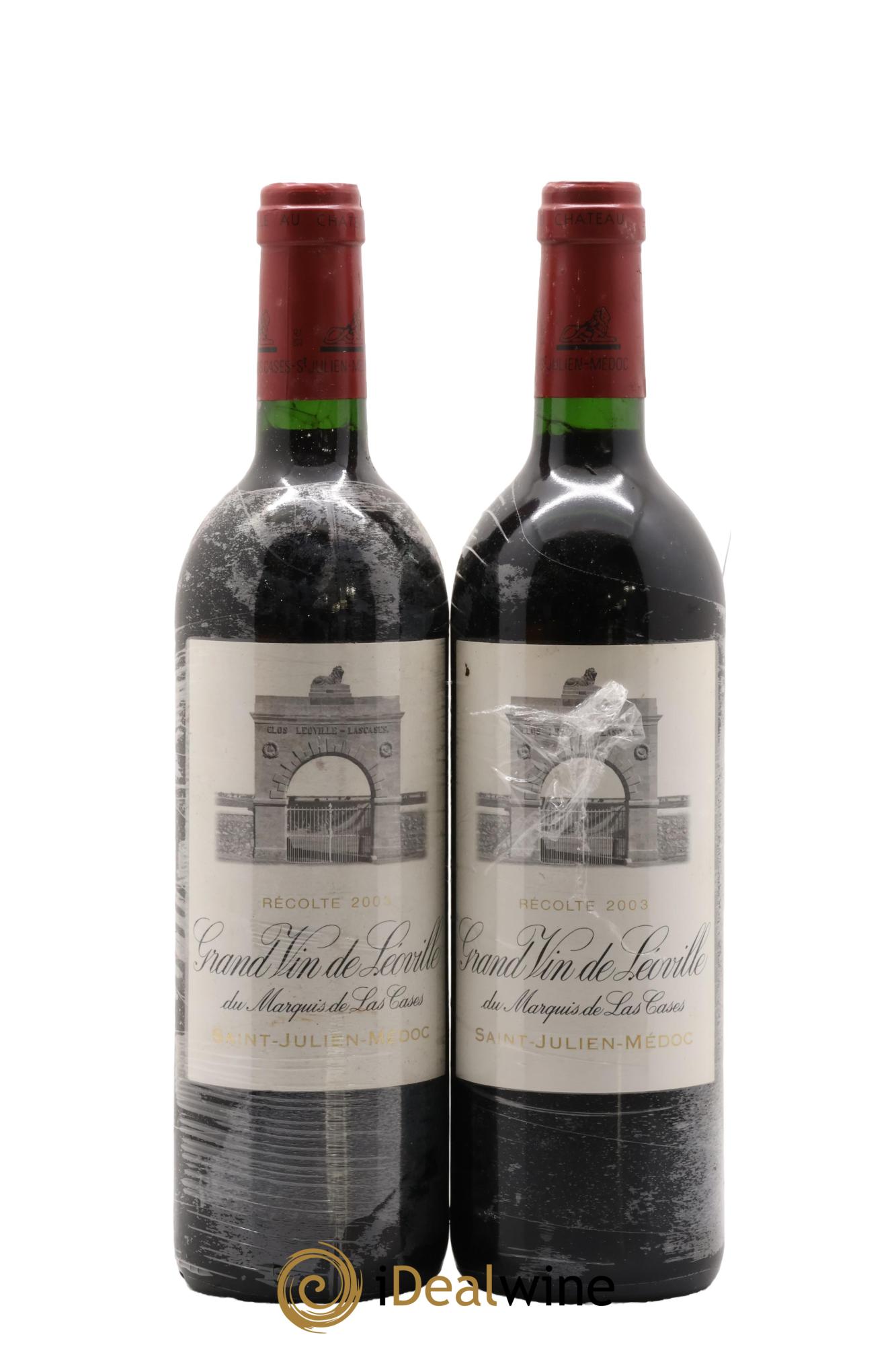 Château Léoville Las Cases 2ème Grand Cru Classé 2003 - Lot de 2 bouteilles - 0