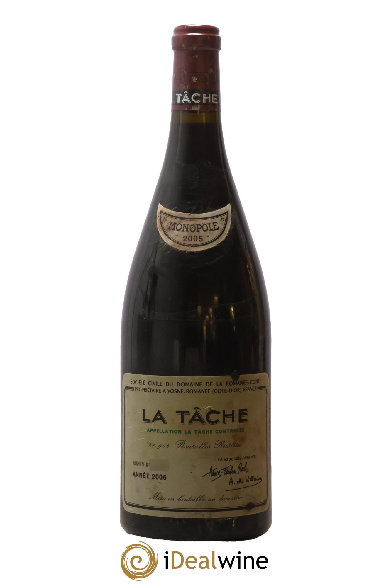 La Tâche Grand Cru Domaine de la Romanée-Conti 2005 - Lot de 1 magnum - 0