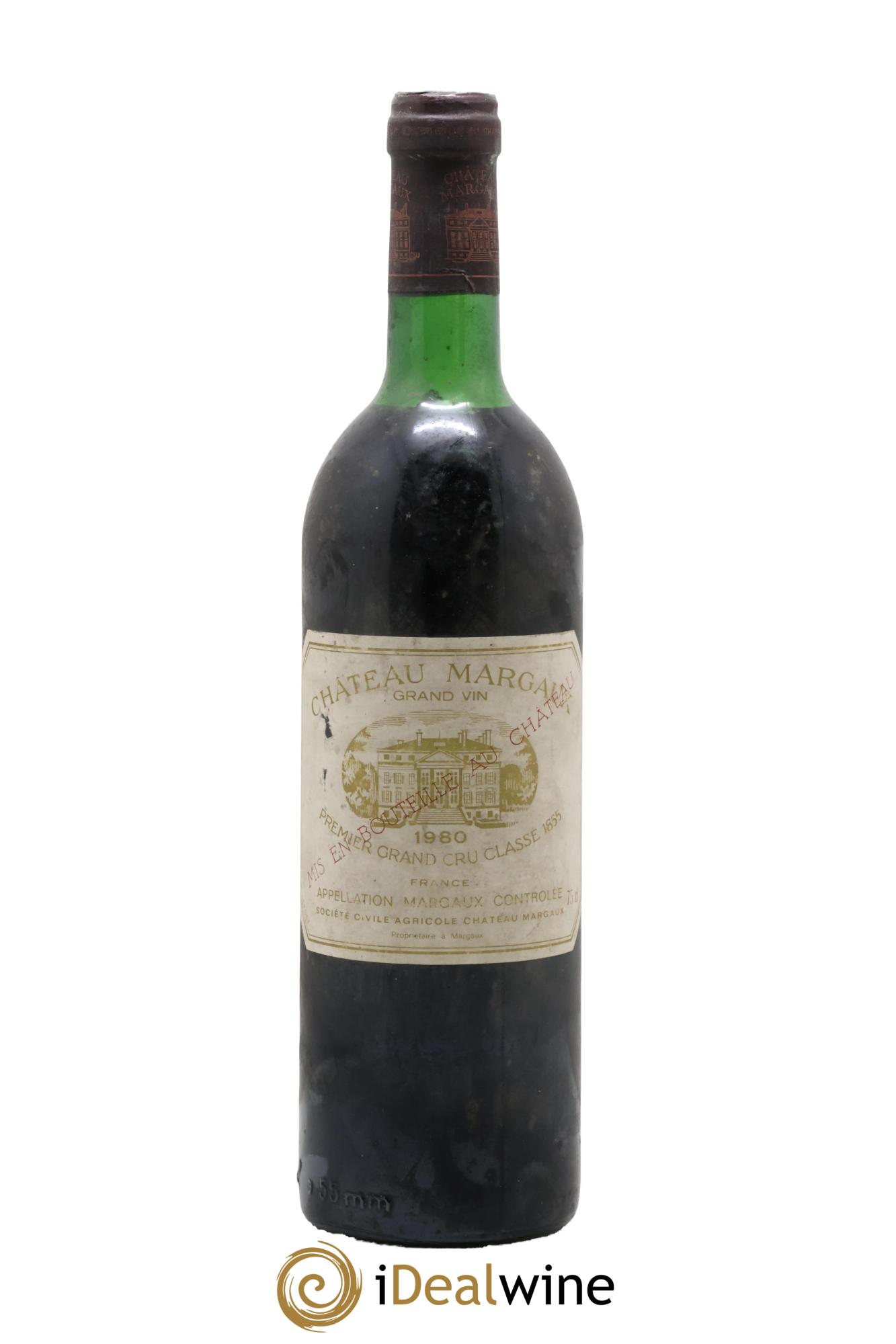Château Margaux 1er Grand Cru Classé 1980 - Posten von 1 Flasche - 0