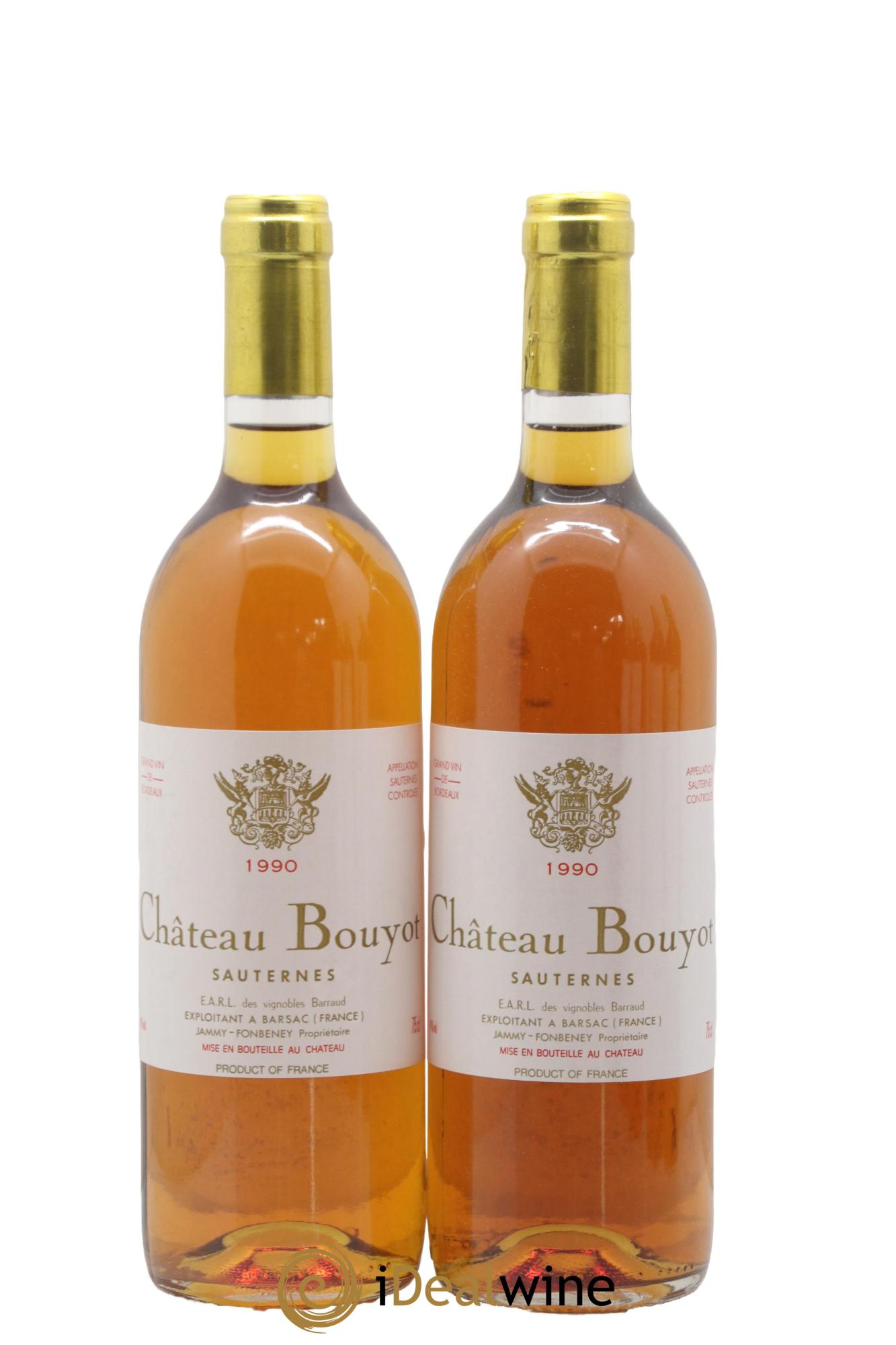 Sauternes Château Bouyot 1990 - Posten von 2 Flaschen - 0