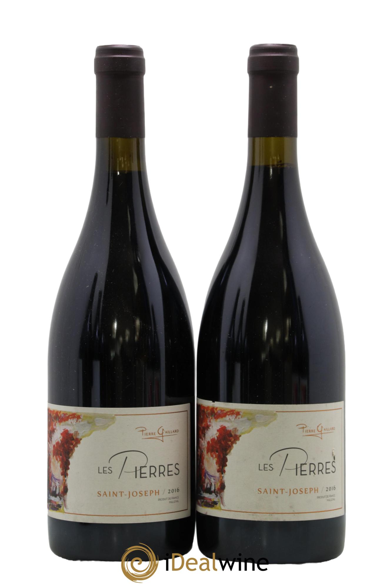 Saint-Joseph Les Pierres Pierre Gaillard 2016 - Posten von 2 Flaschen - 0