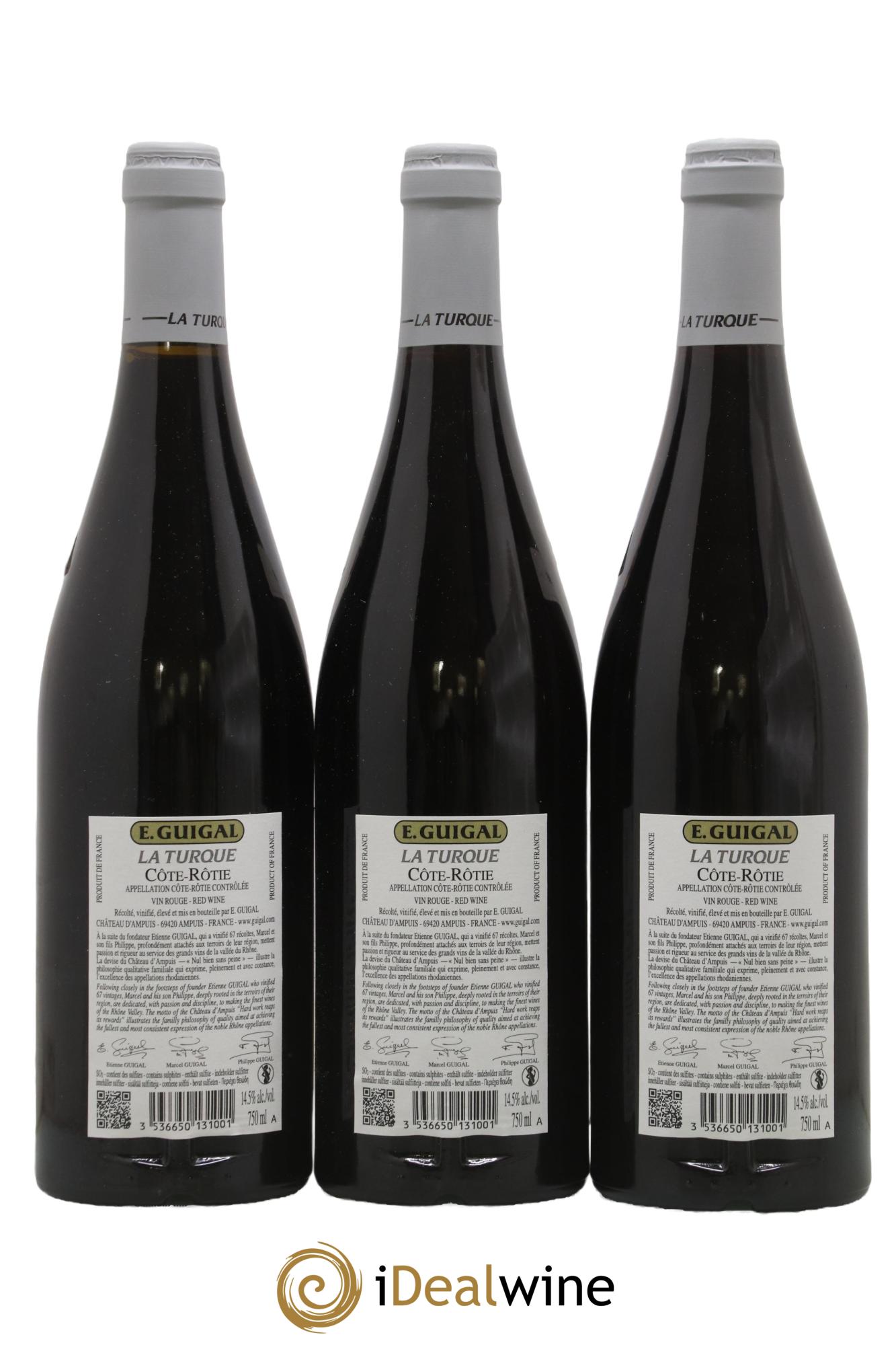 Côte-Rôtie La Turque Guigal 2019 - Lot de 3 bouteilles - 1