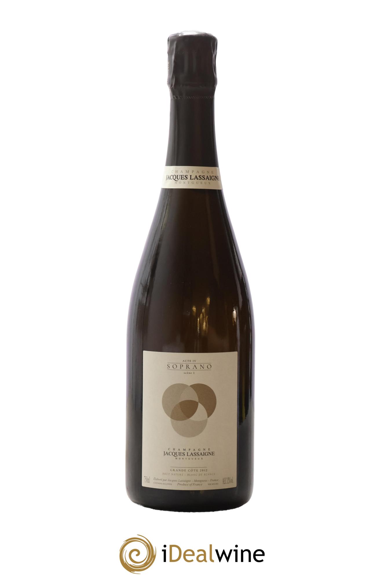 Champagne Blanc de Blancs Brut Nature Soprano Acte IV scène 1 Grande Côte 2012 - Lot of 1 bottle - 0
