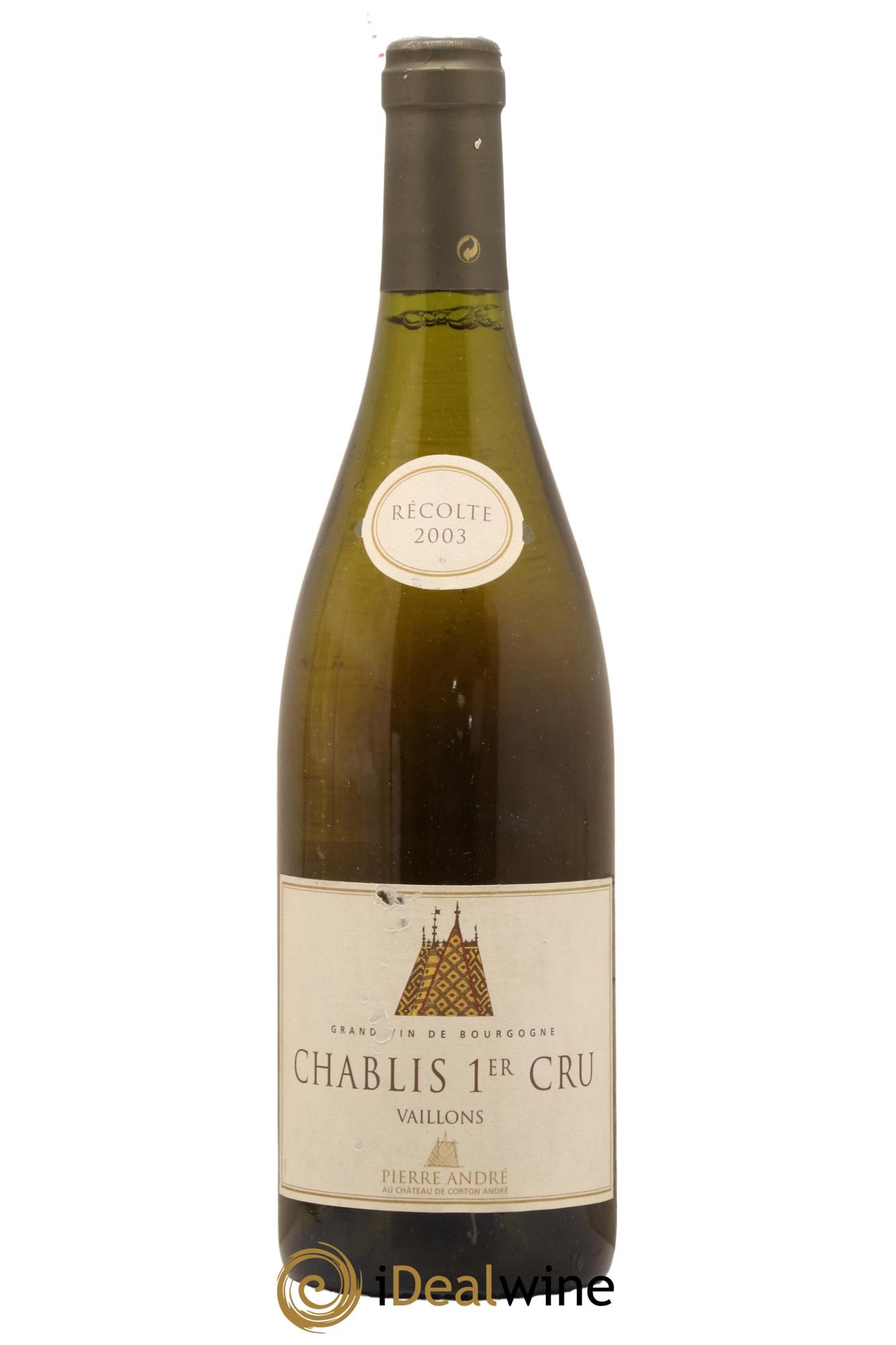 Chablis 1er Cru Vaillons Maison Pierre Andre 2003 - Lot de 1 bouteille - 0