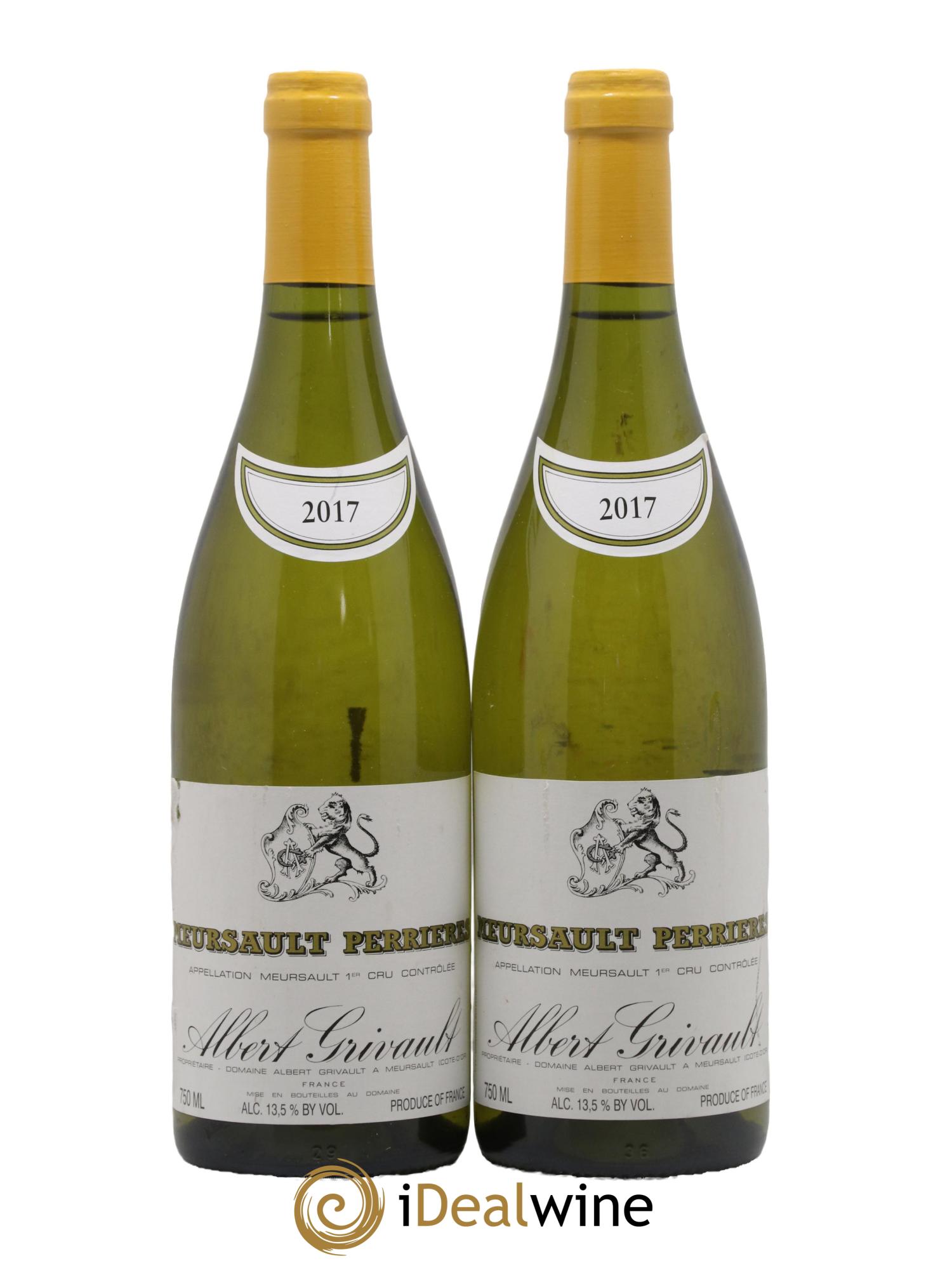 Meursault 1er Cru Perrières Albert Grivault 2017 - Lot de 2 bouteilles - 0