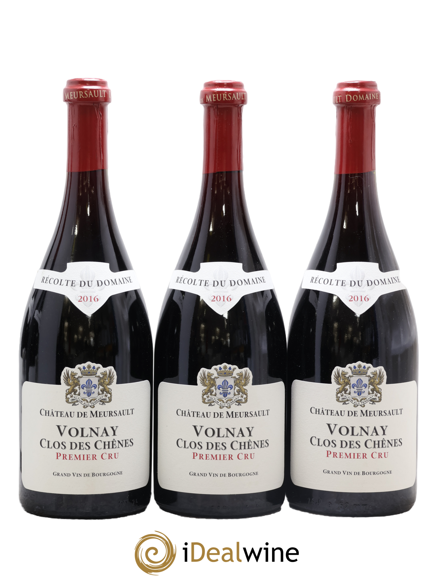 Volnay 1er Cru Clos des Chênes Château de Meursault 2016 - Lot de 3 bouteilles - 0