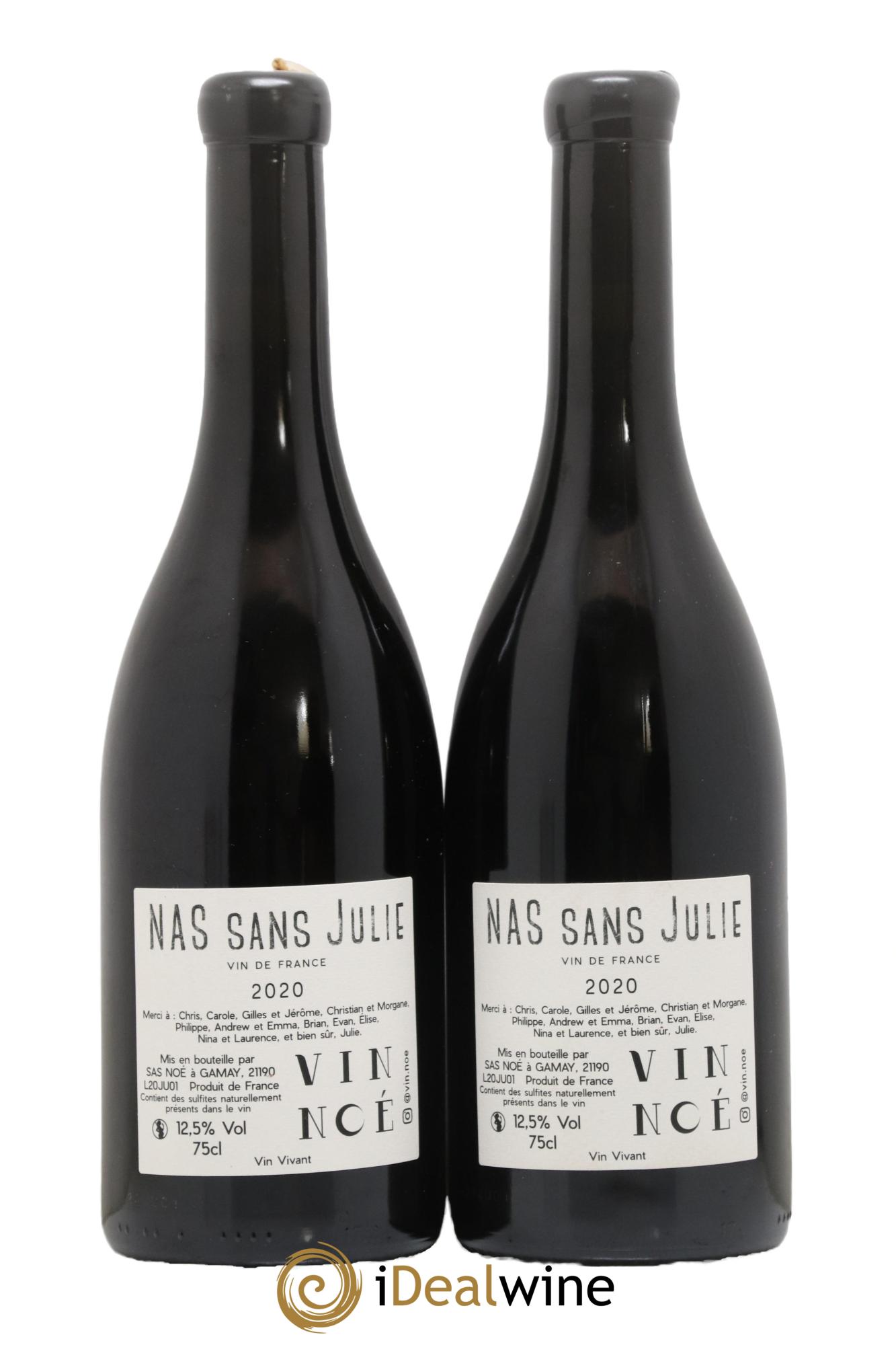 Vin de France Nas sans Julie Vin Noé 2020 - Posten von 2 Flaschen - 1