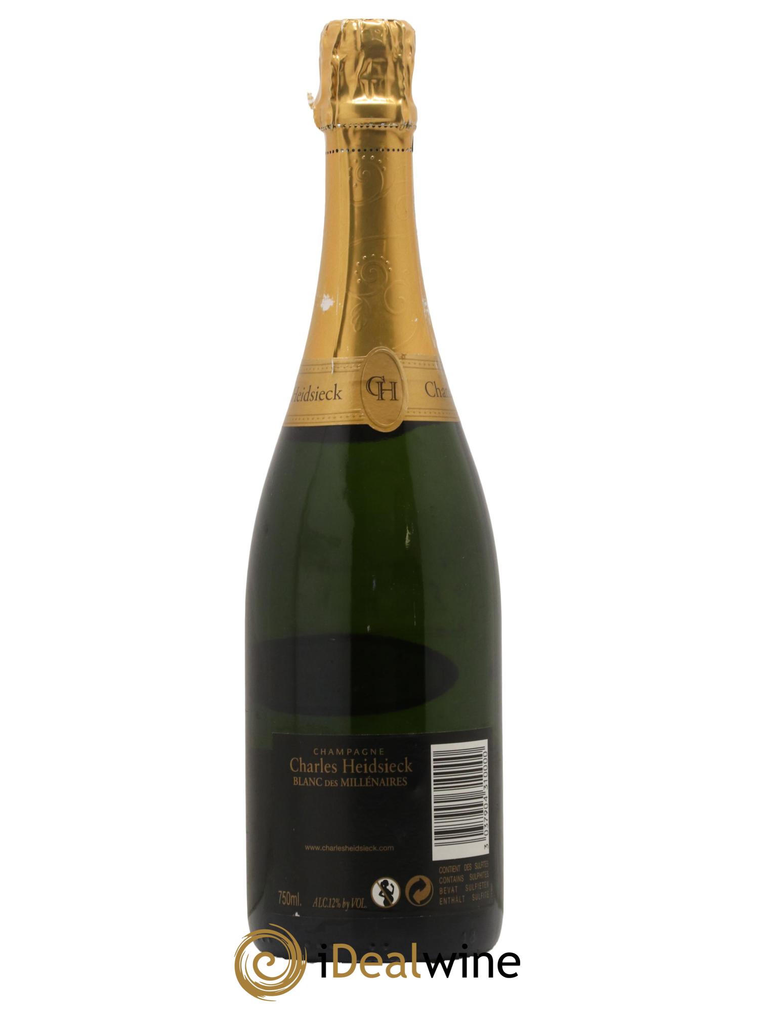 Blanc de Blancs Blanc des Millénaires Brut Charles Heidsieck 1995 - Lot de 1 bouteille - 1