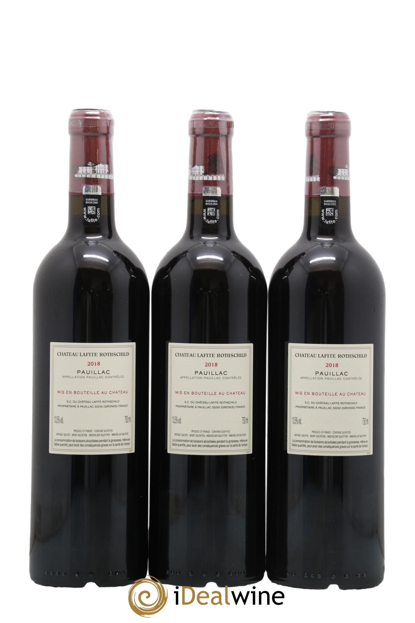 Château Lafite Rothschild 1er Grand Cru Classé 2018 - Lot of 6 bottles - 4