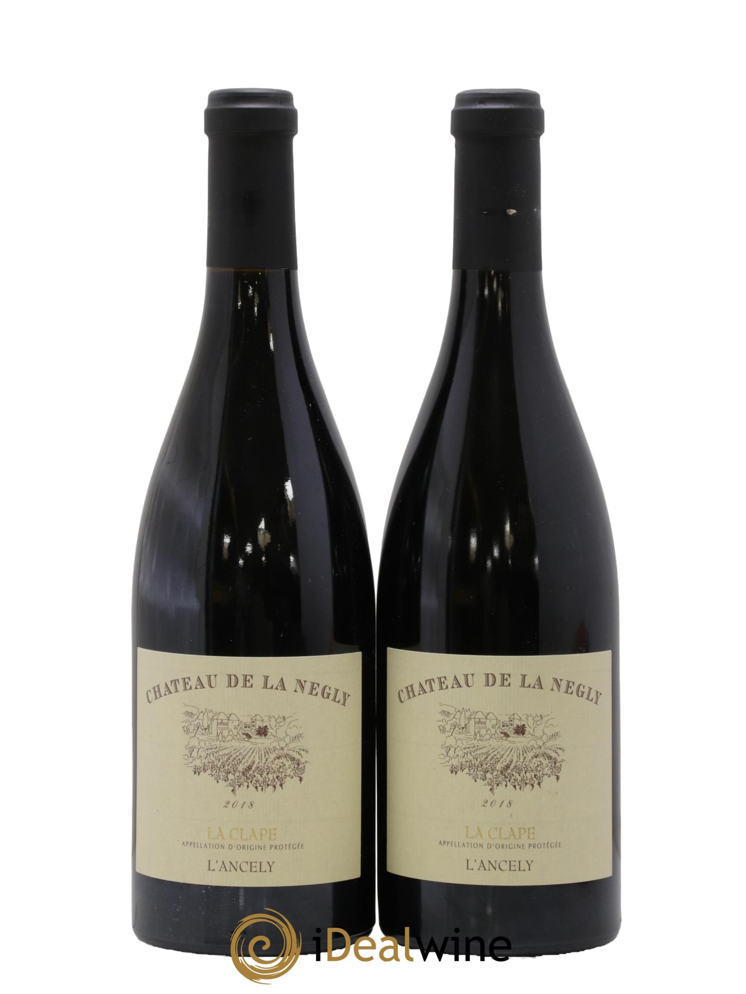 La Clape Château de La Négly L'Ancely Jean Paux-Rosset 2018 - Lot de 2 bouteilles - 0