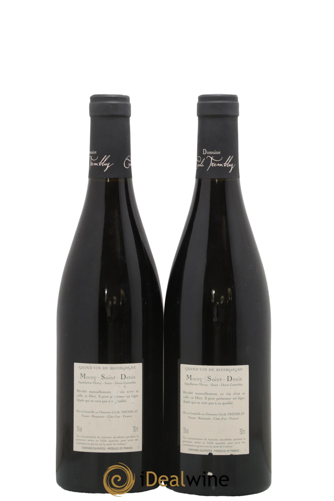 Morey Saint-Denis Très Girard Cécile Tremblay 2010 - Lot of 2 bottles - 1