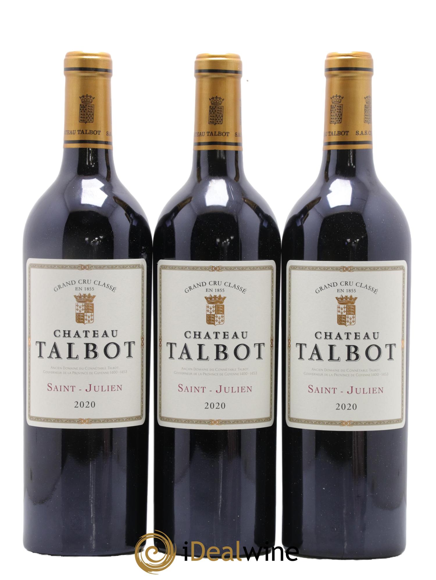 Château Talbot 4ème Grand Cru Classé 2020 - Lot de 12 bouteilles - 2