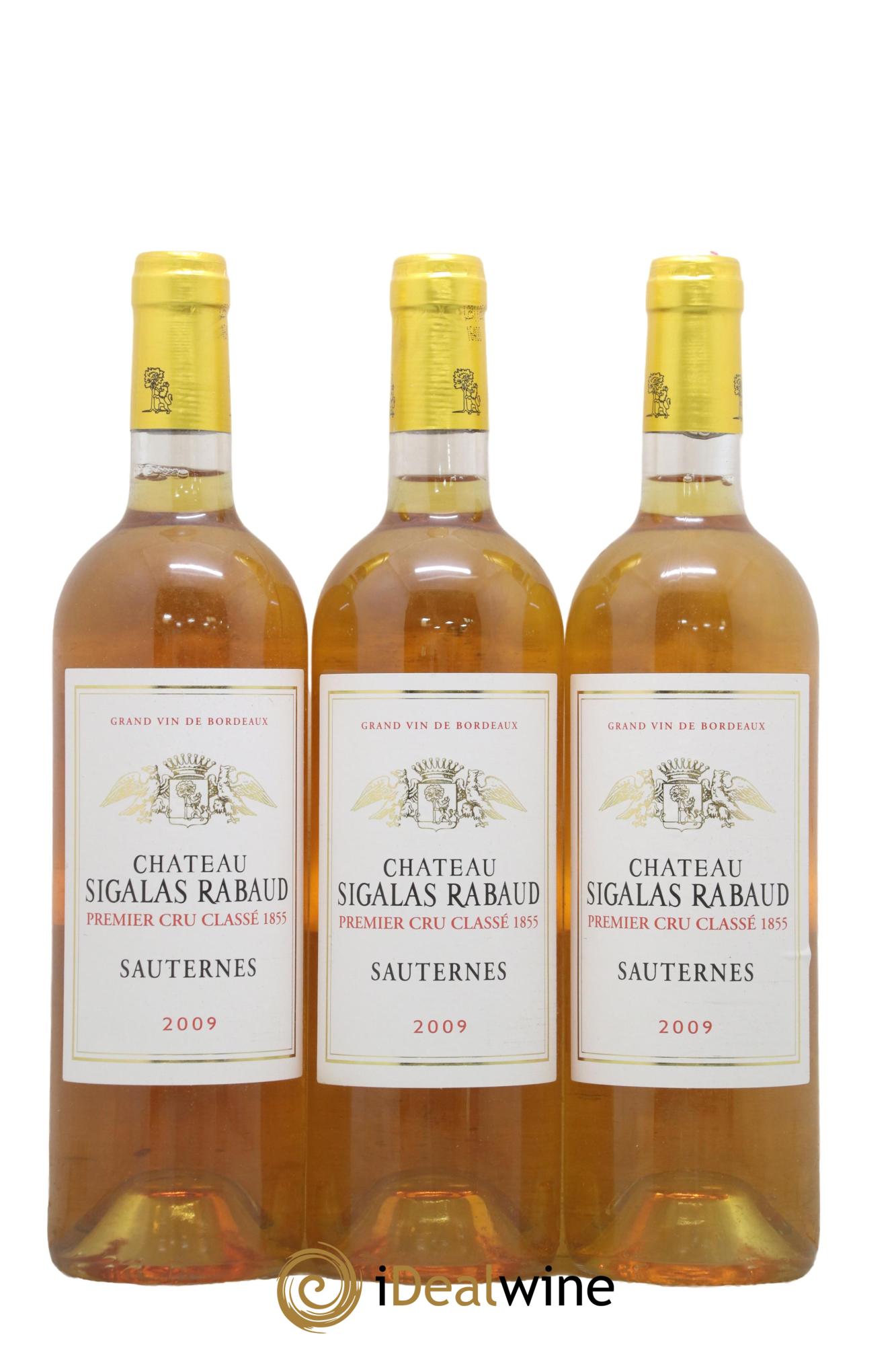 Château Sigalas Rabaud 1er Grand Cru Classé  2009 - Lot de 12 bouteilles - 1