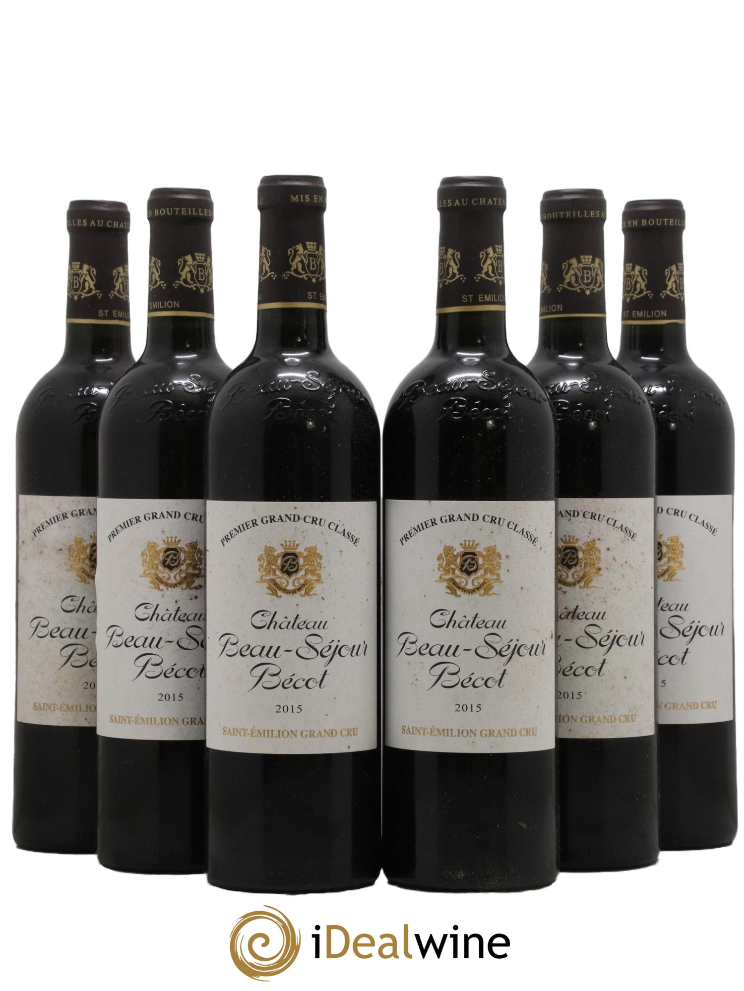 Château Beau-Séjour Bécot 1er Grand Cru Classé B 2015 - Lot de 6 bouteilles - 0