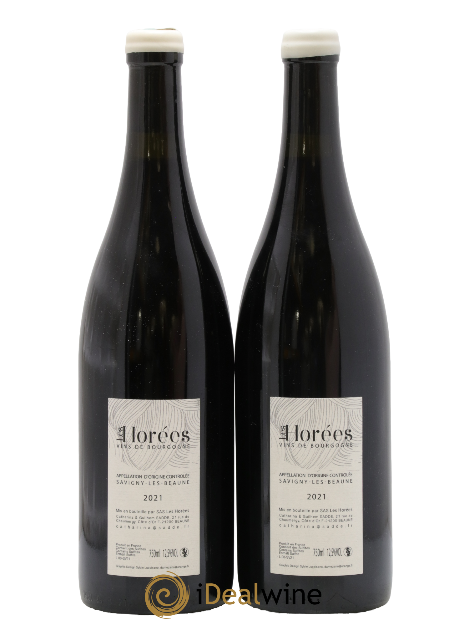 Savigny-lès-Beaune Les Vermots Les Horées 2021 - Lot de 2 bouteilles - 1