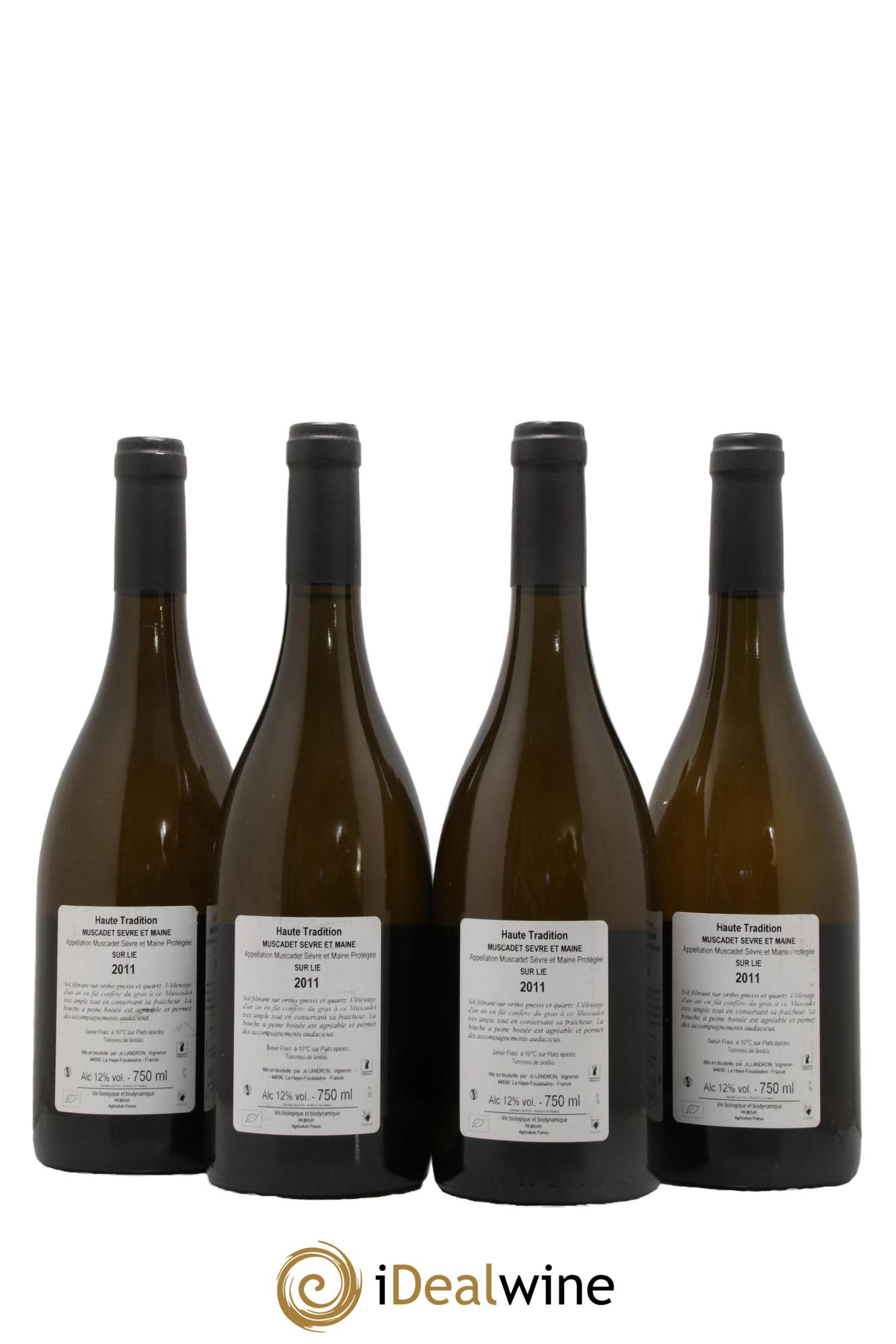 Muscadet-Sèvre-et-Maine Haute Tradition Jo Landron 2011 - Lot de 4 bouteilles - 1