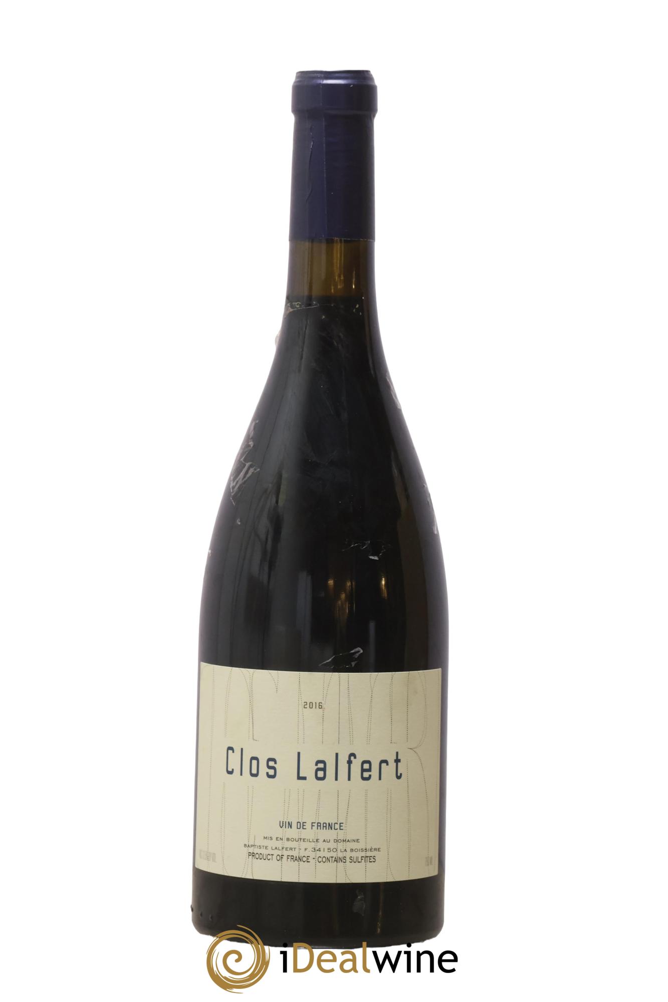 Vin de France Clos Lalfert - Baptiste Lalfert 2016 - Lot de 1 bouteille - 0