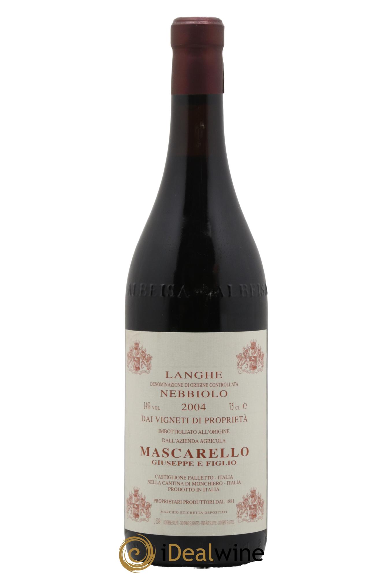 Langhe DOC Nebbiolo Giuseppe Mascarello 2004 - Lotto di 1 bottiglia - 0