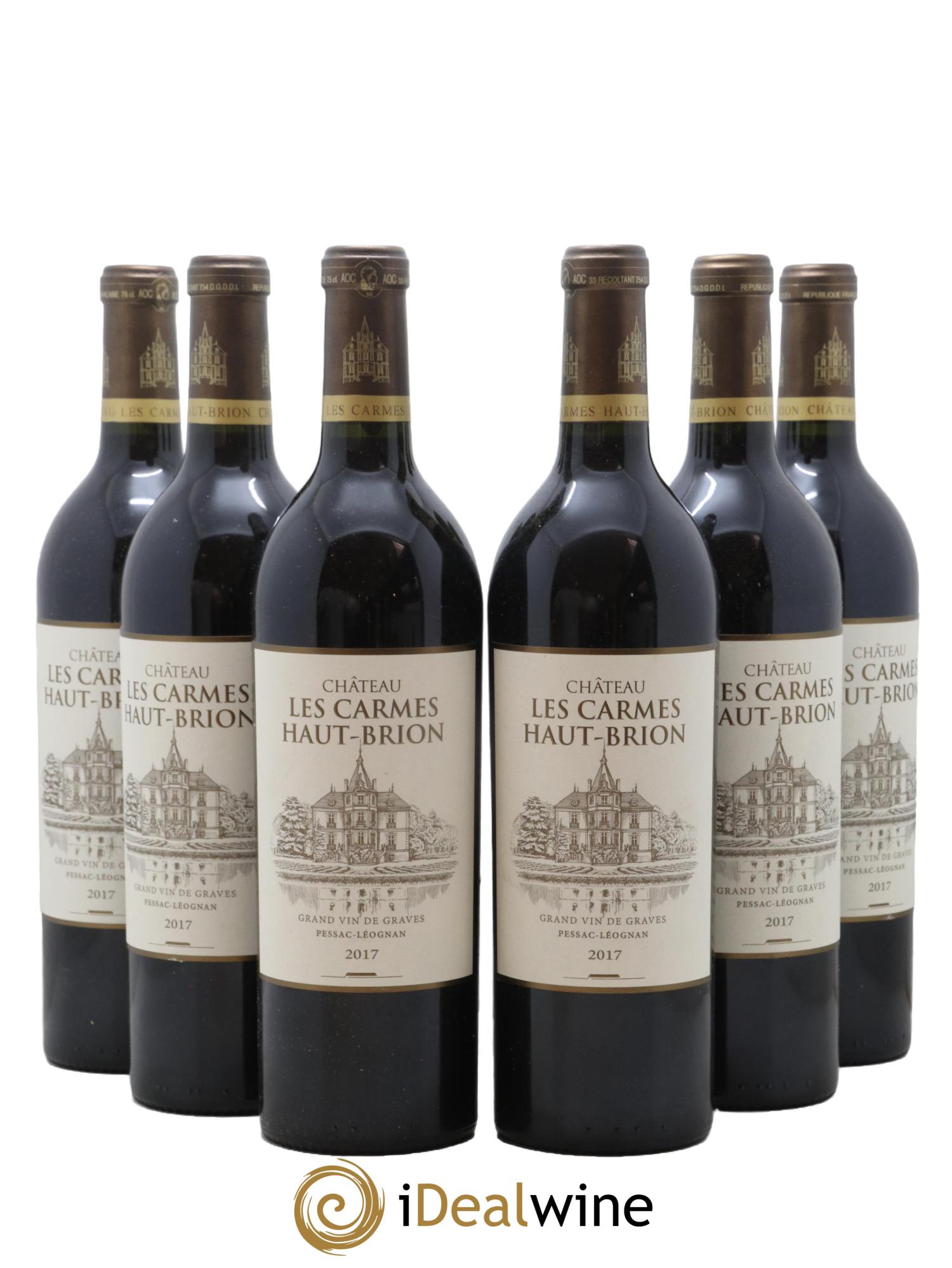 Château Les Carmes Haut-Brion 2017 - Lot de 6 bouteilles - 0