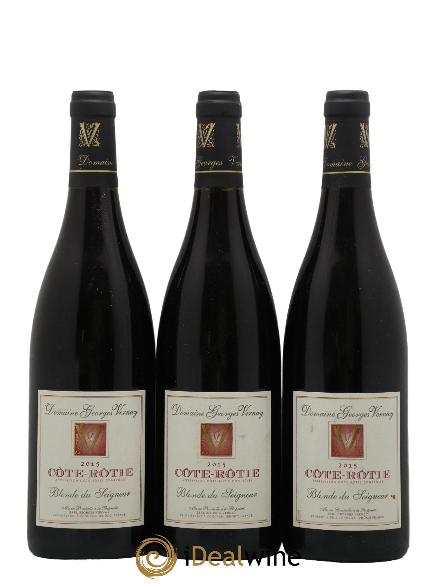 Côte-Rôtie Blonde du Seigneur Georges Vernay 2015 - Lot de 3 bouteilles - 0