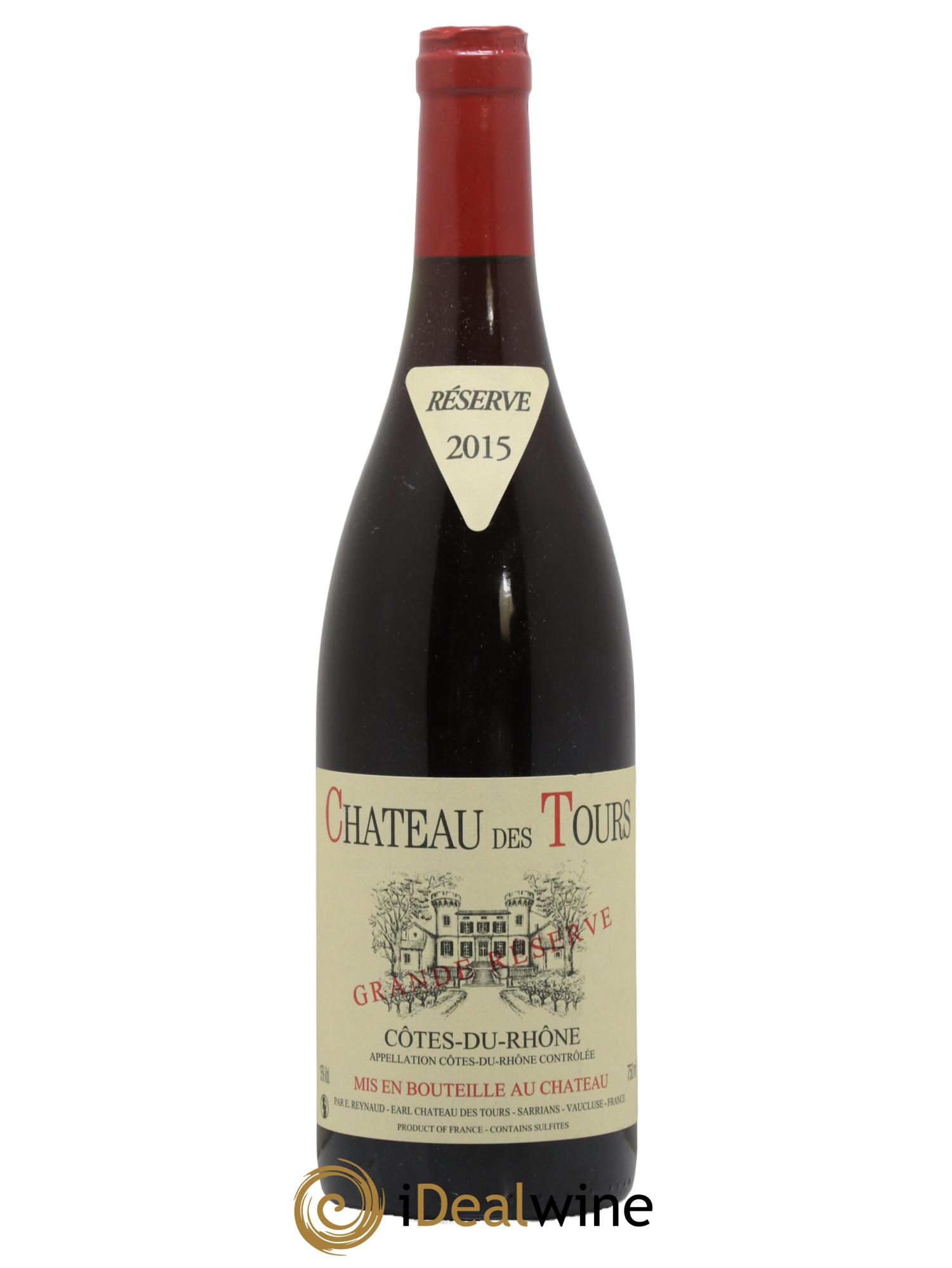 Côtes-du-Rhône Château des Tours Grande Réserve Emmanuel Reynaud 2015 - Lot de 1 bouteille - 0