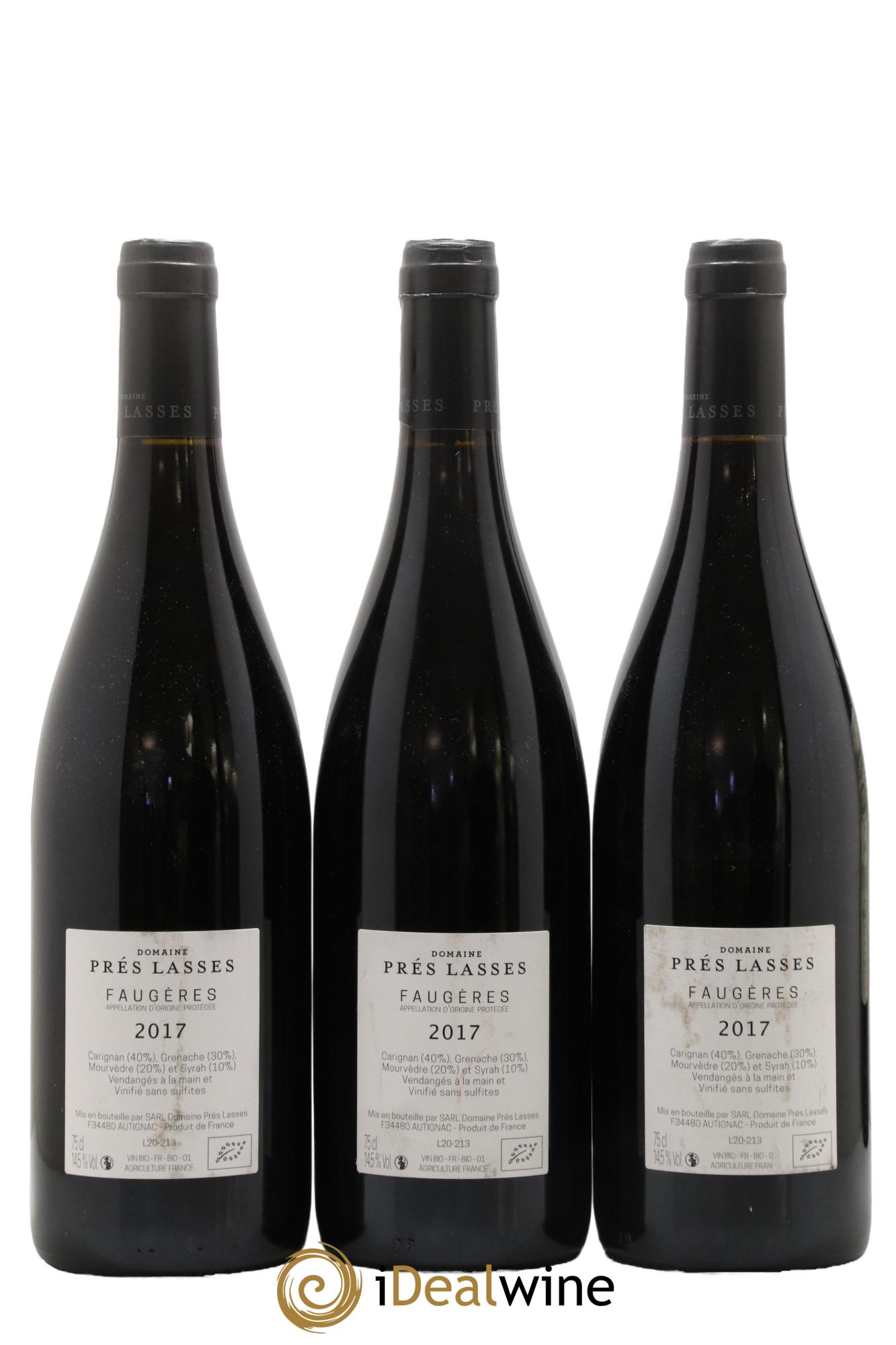 Faugères Castel Viel Domaine Pré Lasses 2017 - Lot de 3 bouteilles - 1