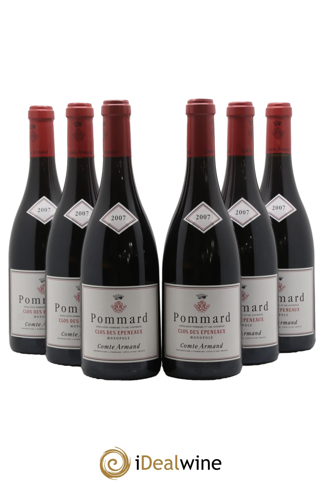 Pommard 1er Cru Clos des Epeneaux Comte Armand 2007 - Lot de 6 bouteilles - 0