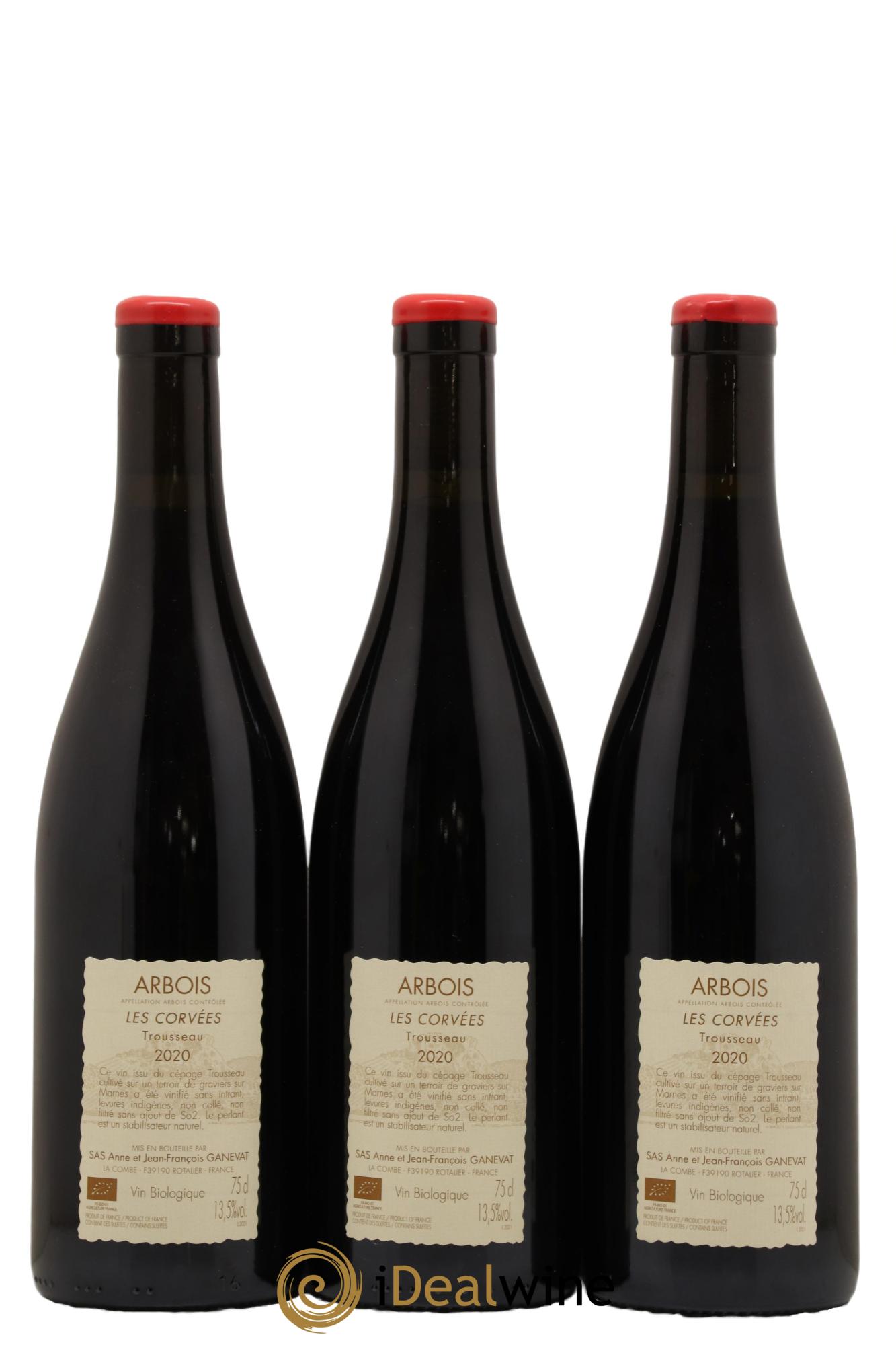 Arbois Les Corvées Anne et Jean François Ganevat 2020 - Lot de 3 bouteilles - 1