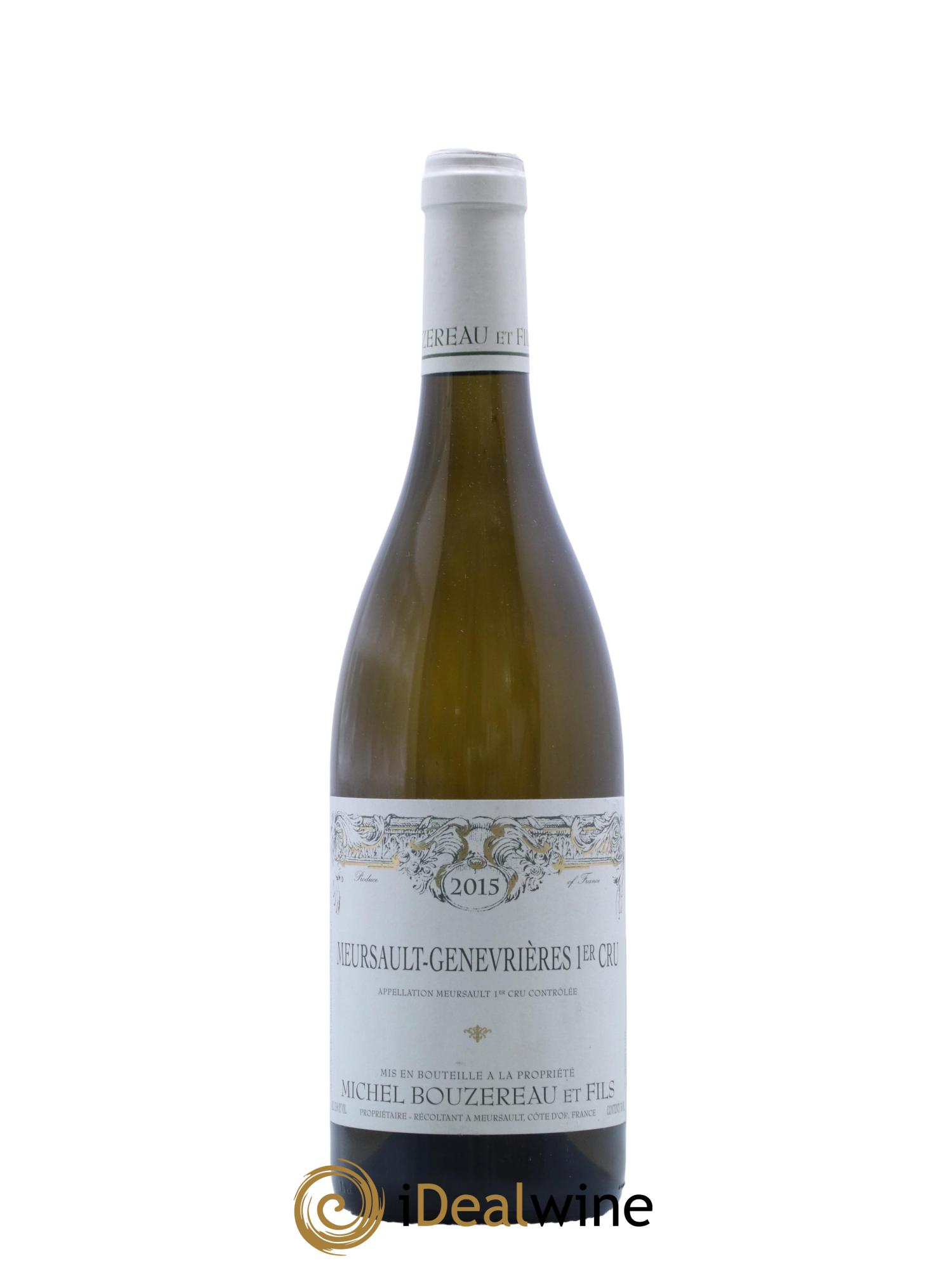 Meursault 1er Cru Les Genevrières Michel Bouzereau et Fils (Domaine) 2015 - Lot de 1 bouteille - 0
