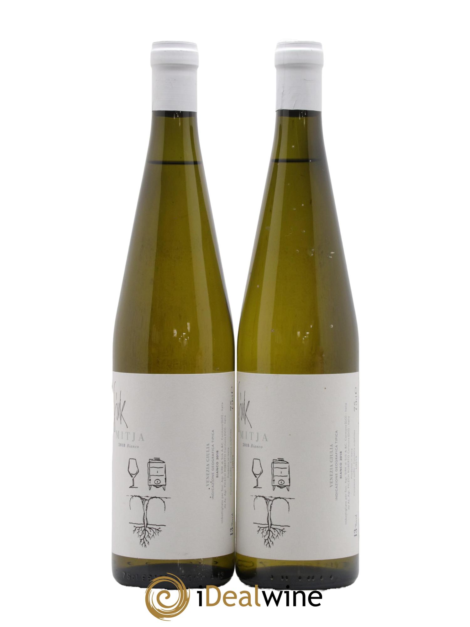 Italie Venezia Giulia Bianco Mitja Sirk 2018 - Lot de 2 bouteilles - 0