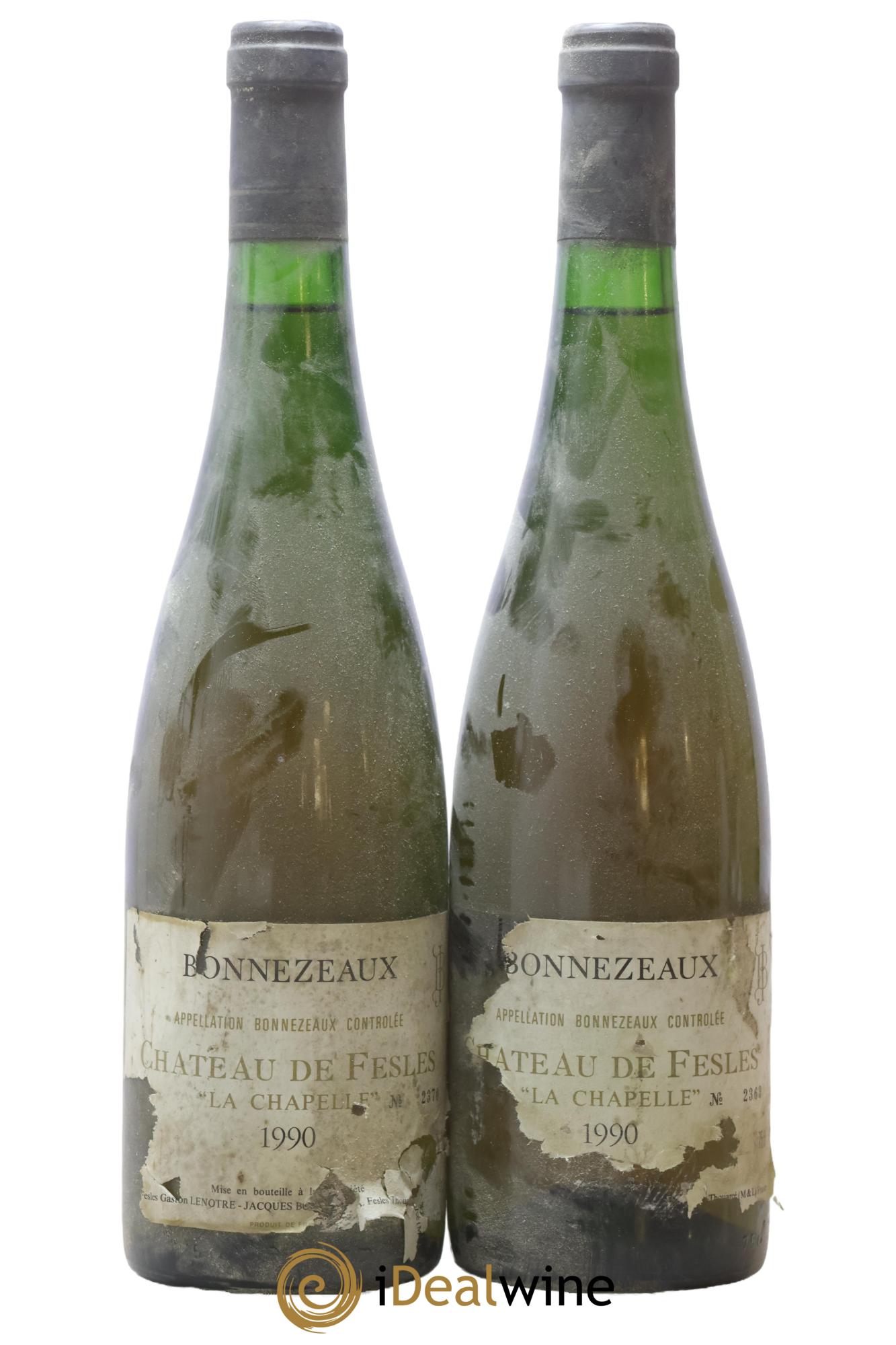Bonnezeaux La Chapelle Château de Fesles 1990 - Lot de 2 bouteilles - 0